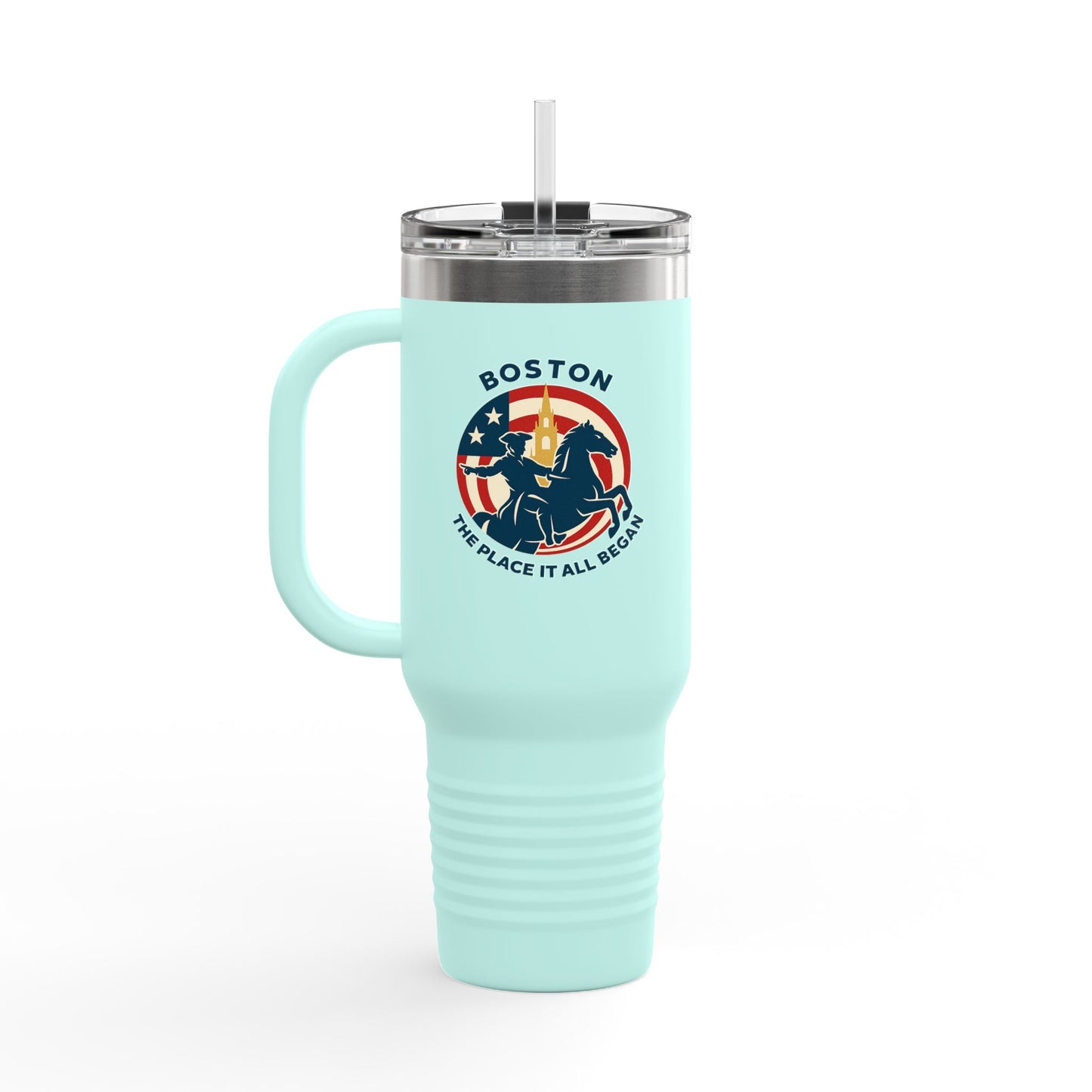 250th American Independence 40oz Insulated Travel Mug — Patriotic Jubilee Tumbler