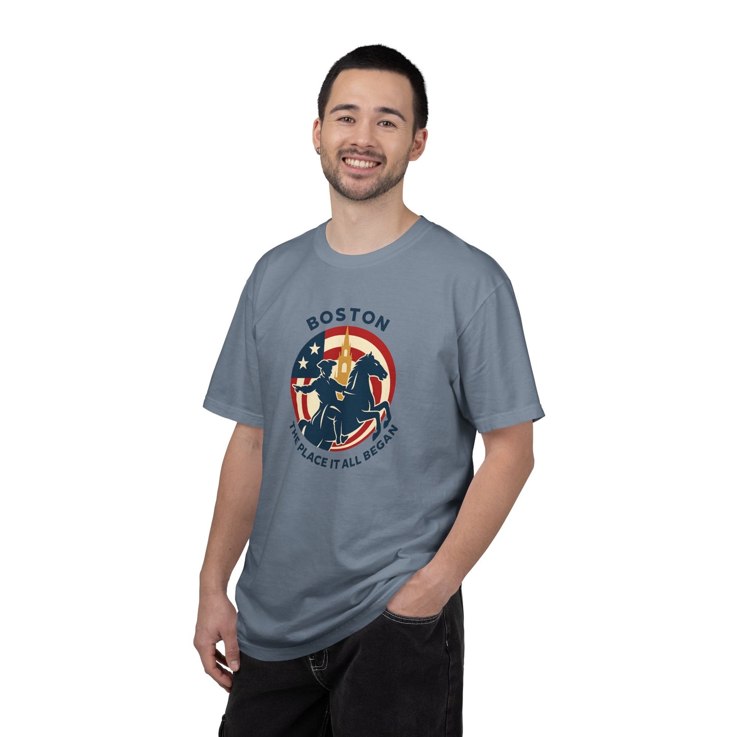Boston Patriotic T-Shirt — Stylish USA City Tee