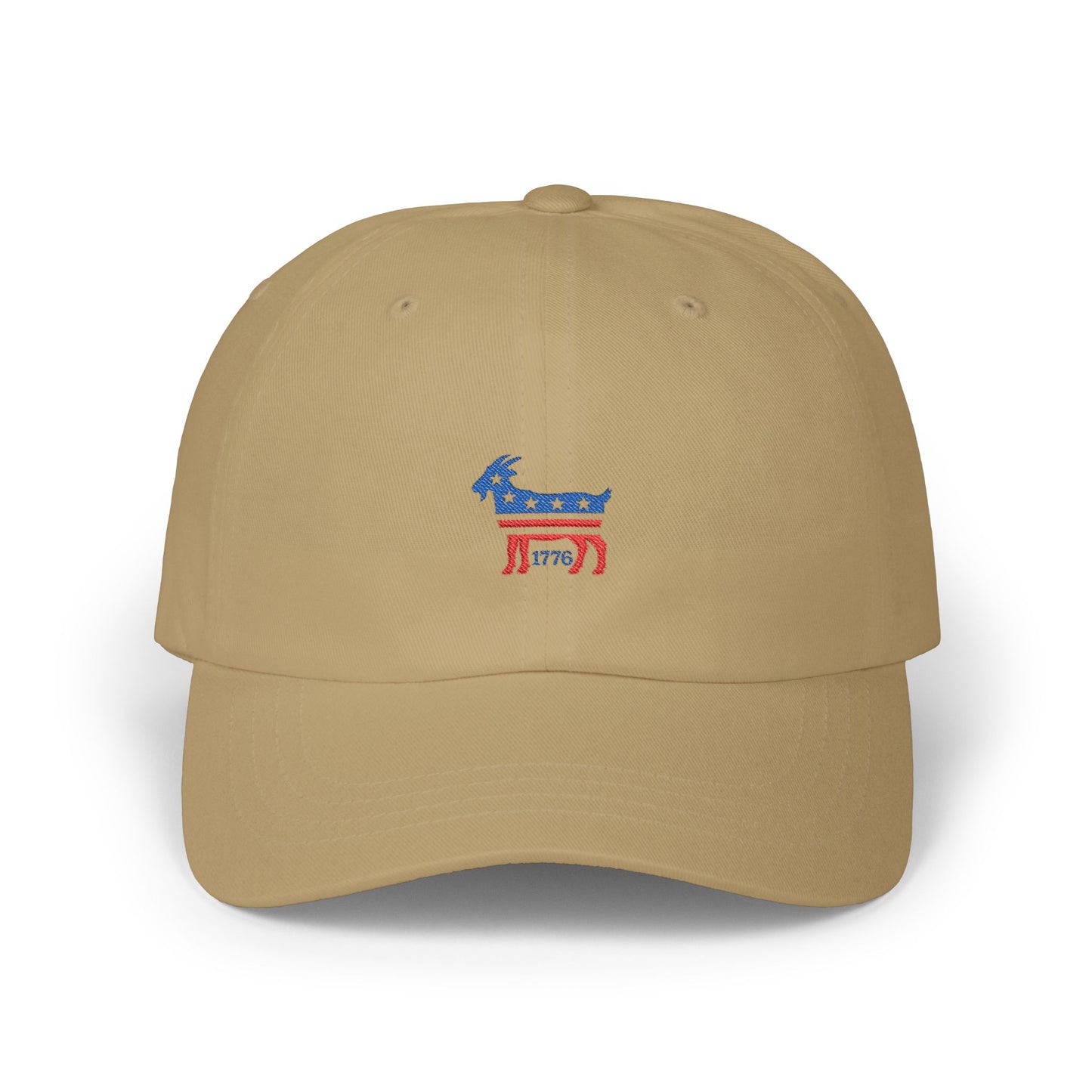 Patriotic goat cap— Embroidered American Flag Democratic Donkey Hat