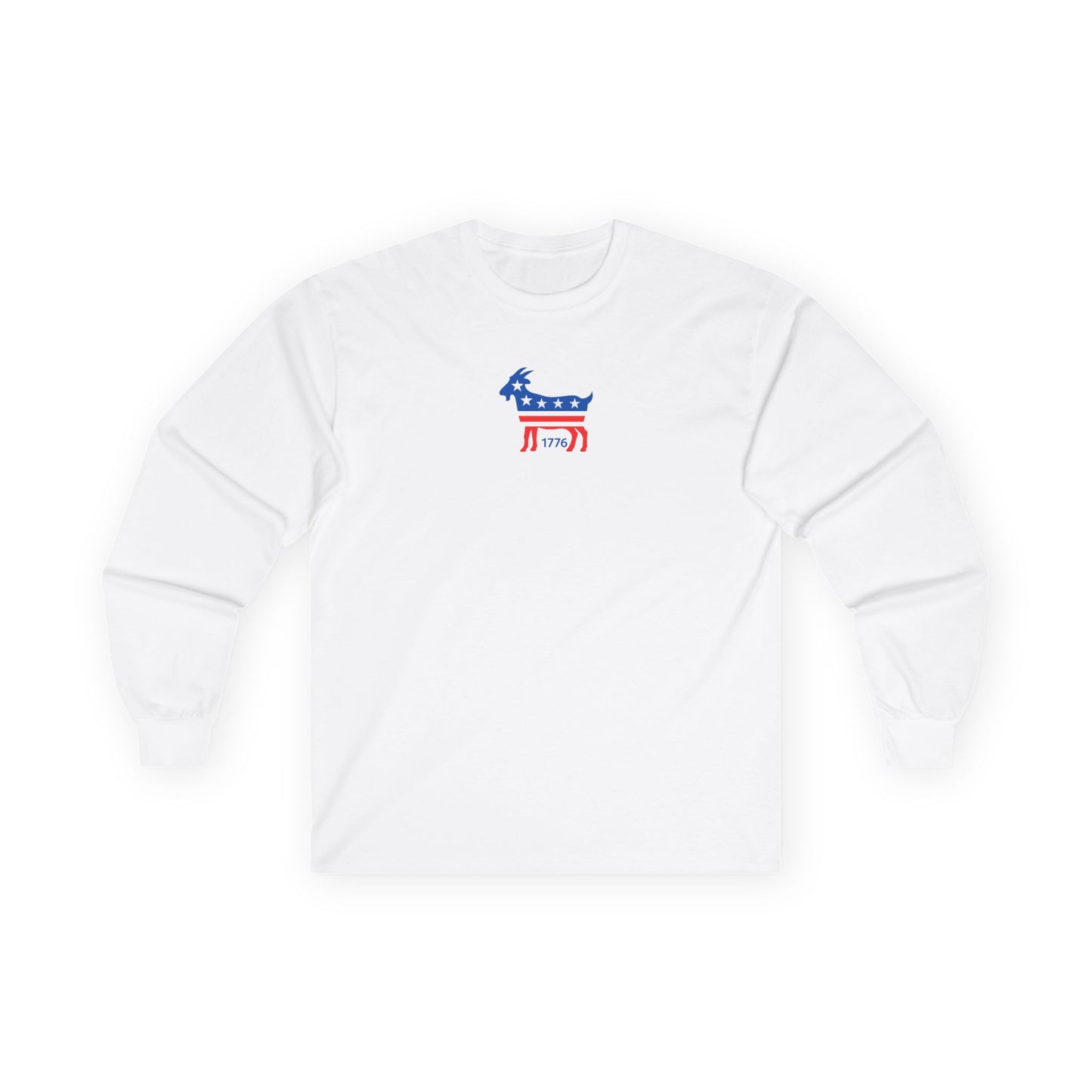 Patriotic GOAT center logo Unisex Ultra Cotton Long Sleeve Tee