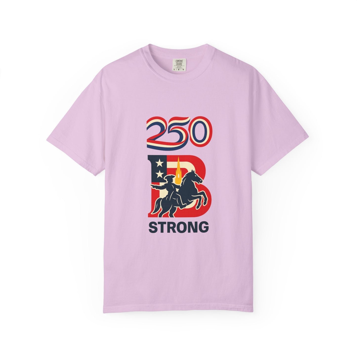 250 Strong T‑Shirt — Patriotic Rider Graphic Tee