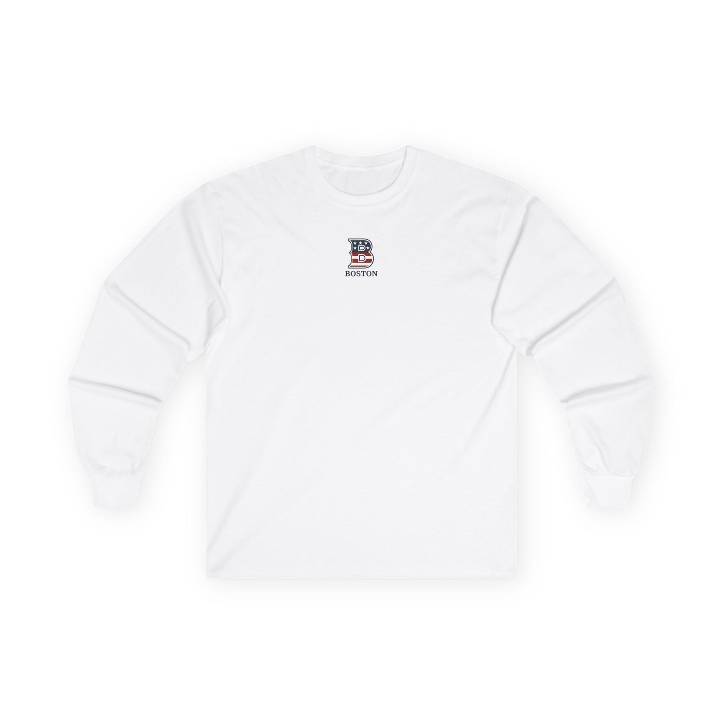 Boston center logo Unisex Ultra Cotton Long Sleeve Tee