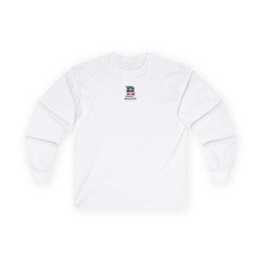 Boston center logo Unisex Ultra Cotton Long Sleeve Tee