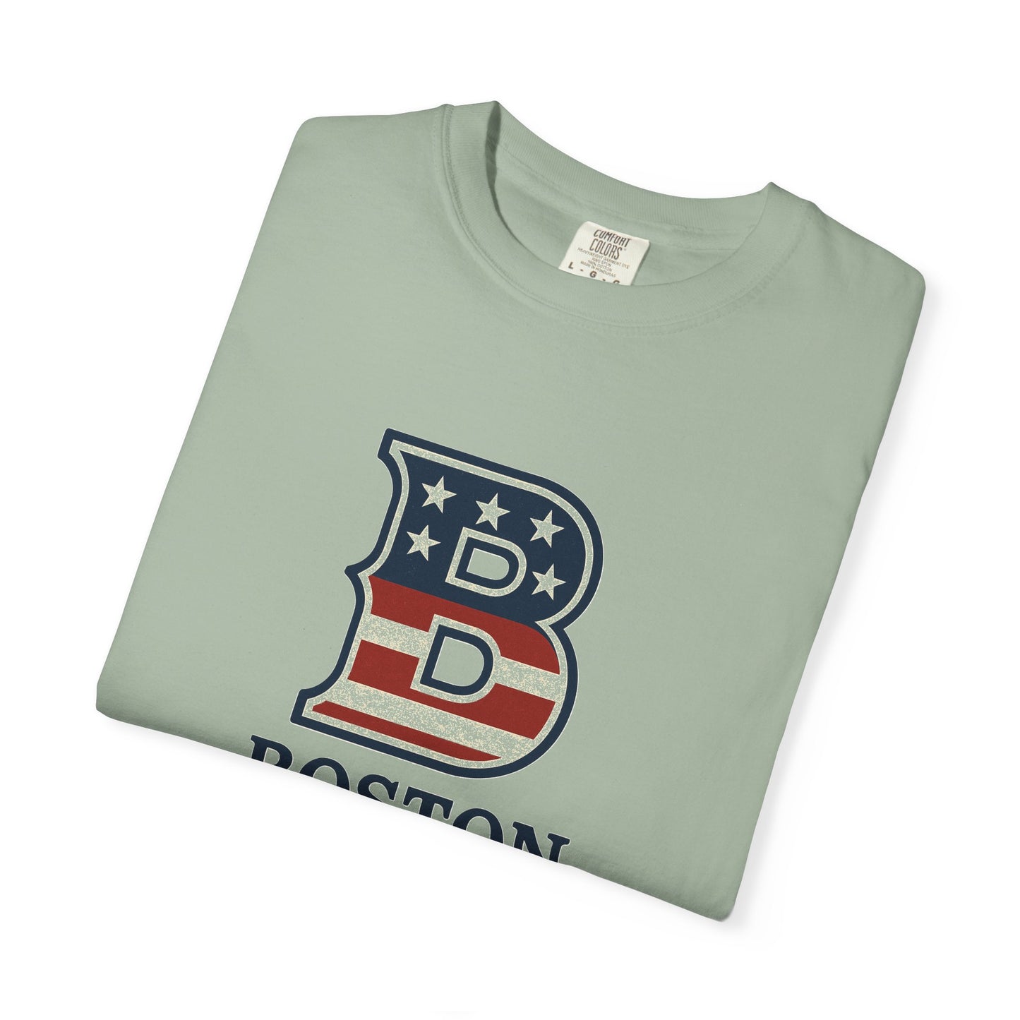 Boston Tee with patriotic theme