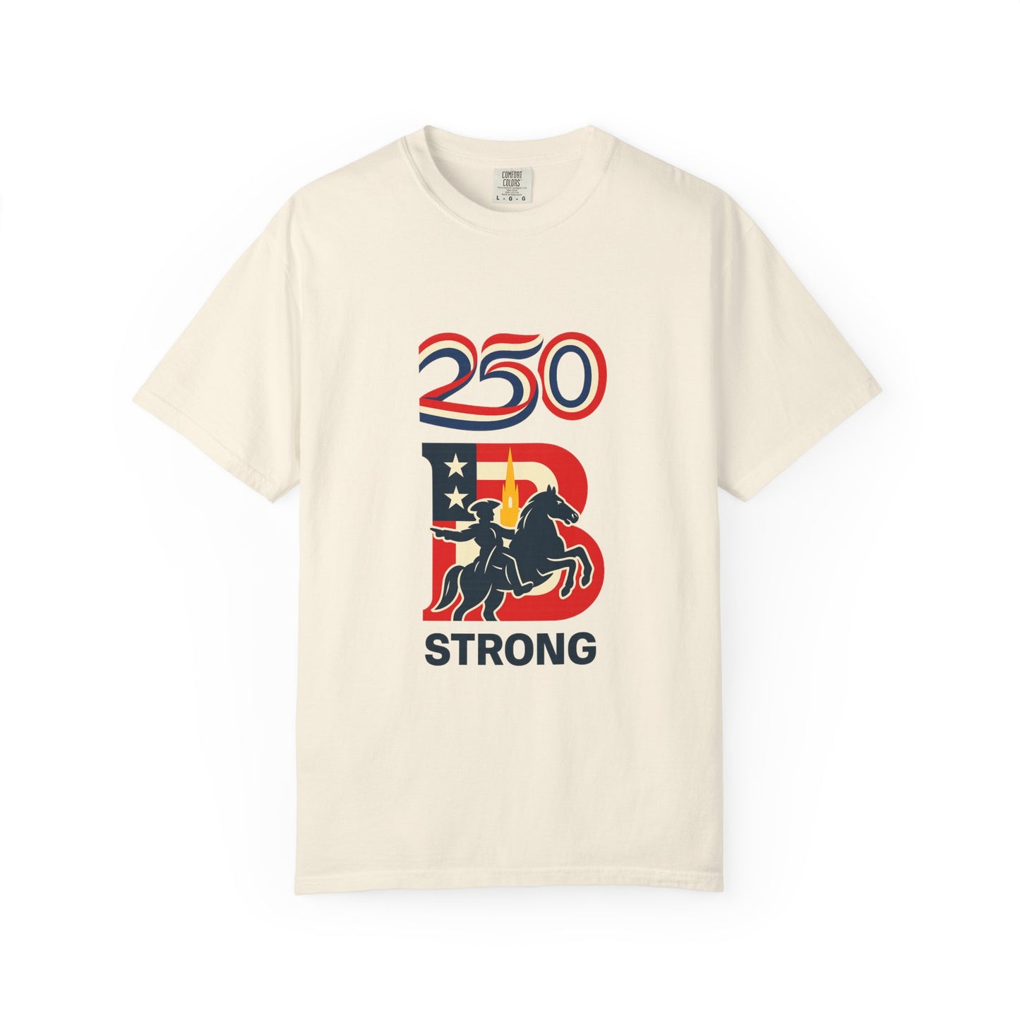 250 Strong T‑Shirt — Patriotic Rider Graphic Tee