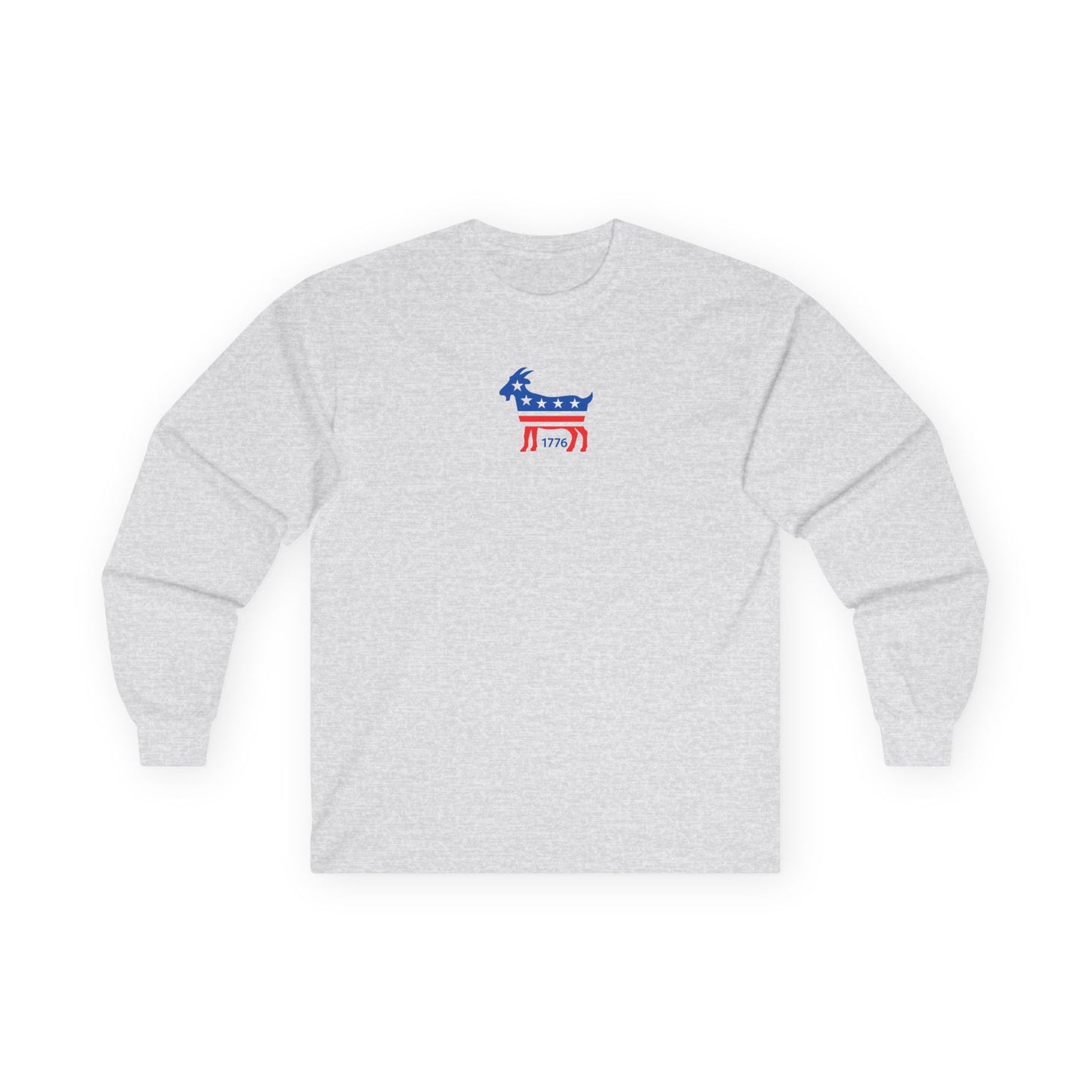 Patriotic GOAT center logo Unisex Ultra Cotton Long Sleeve Tee