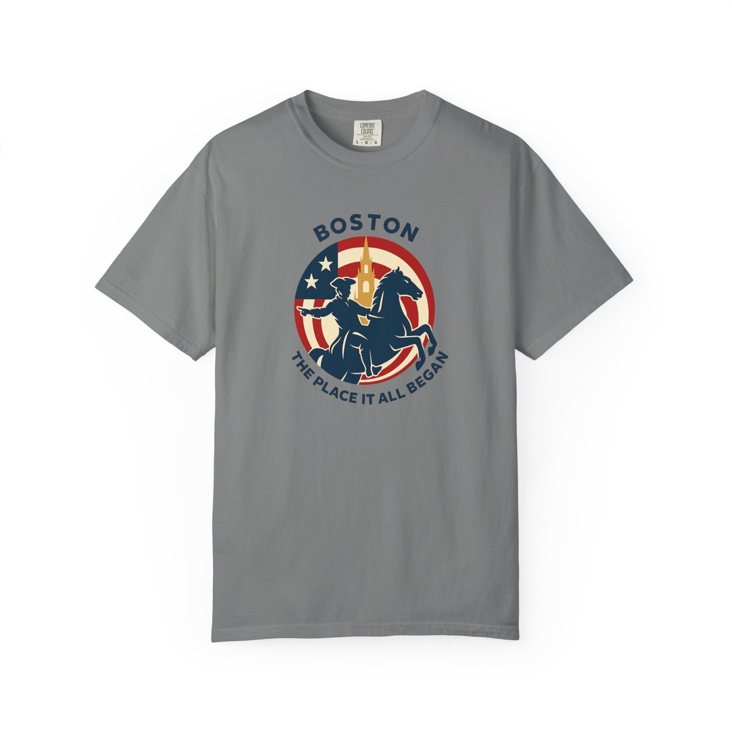 Boston Patriotic T-Shirt — Stylish USA City Tee