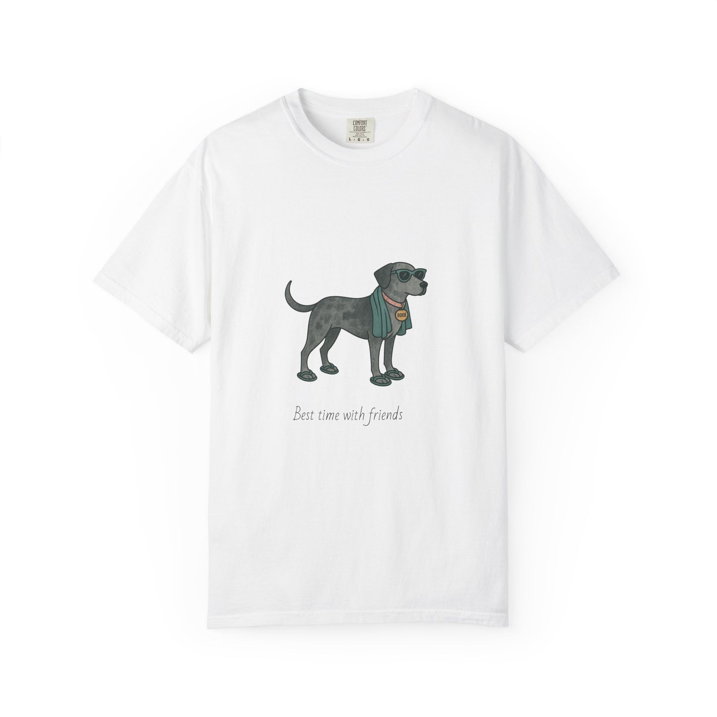 Dog Heading to the Beach T-Shirt — Whimsical Friendly Dog Beach Tee