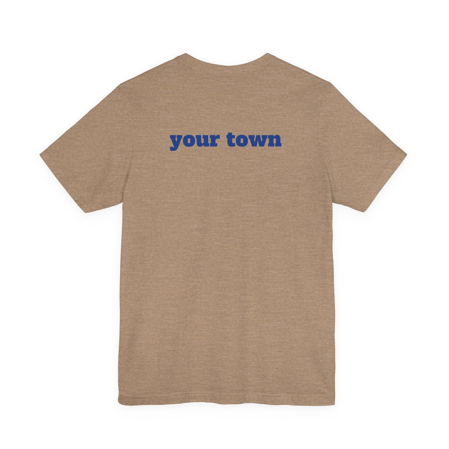 Personalized Mytown Unisex Tee - Custom Town T-Shirt for Travelers, Gifts, Casual Wear, Souvenirs, Family Reunions, Local Pride
