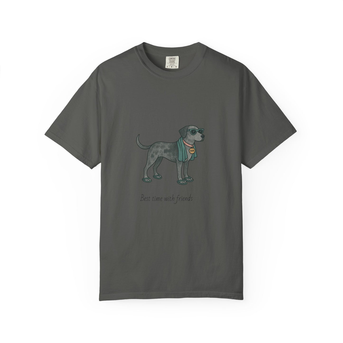 Dog Heading to the Beach T-Shirt — Whimsical Friendly Dog Beach Tee