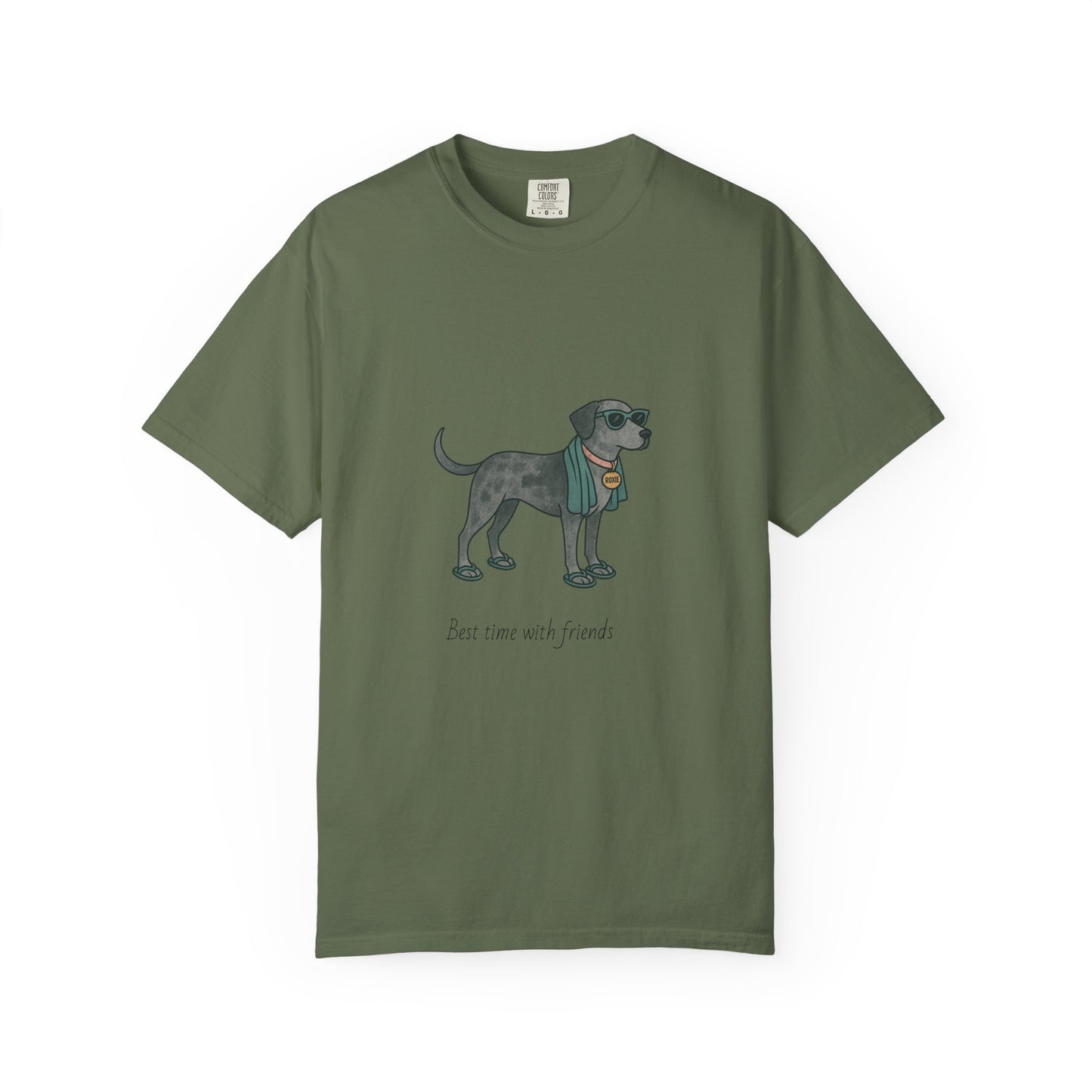 Dog Heading to the Beach T-Shirt — Whimsical Friendly Dog Beach Tee