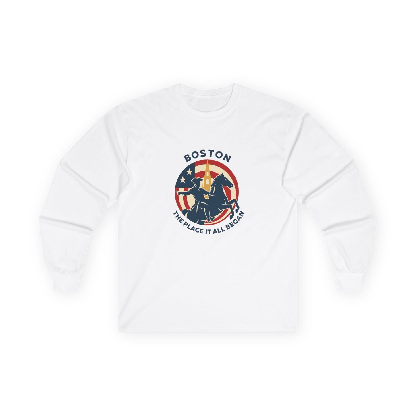 Patriotic Boston Unisex Ultra Cotton Long Sleeve Tee