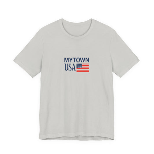 Personalized Mytown Unisex Tee - Custom Town T-Shirt for Travelers, Gifts, Casual Wear, Souvenirs, Family Reunions, Local Pride