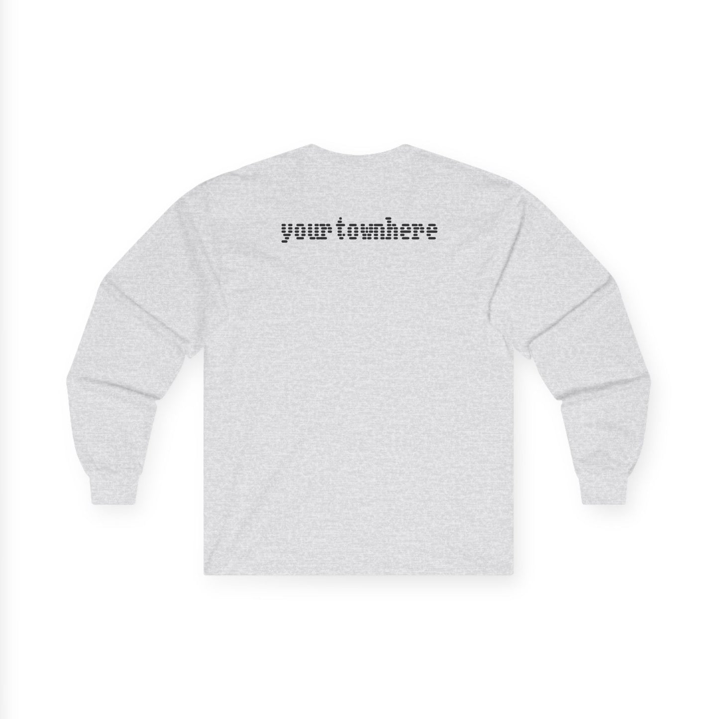 MyTown USA Long Sleeve Tee Flag Shirt Custom back