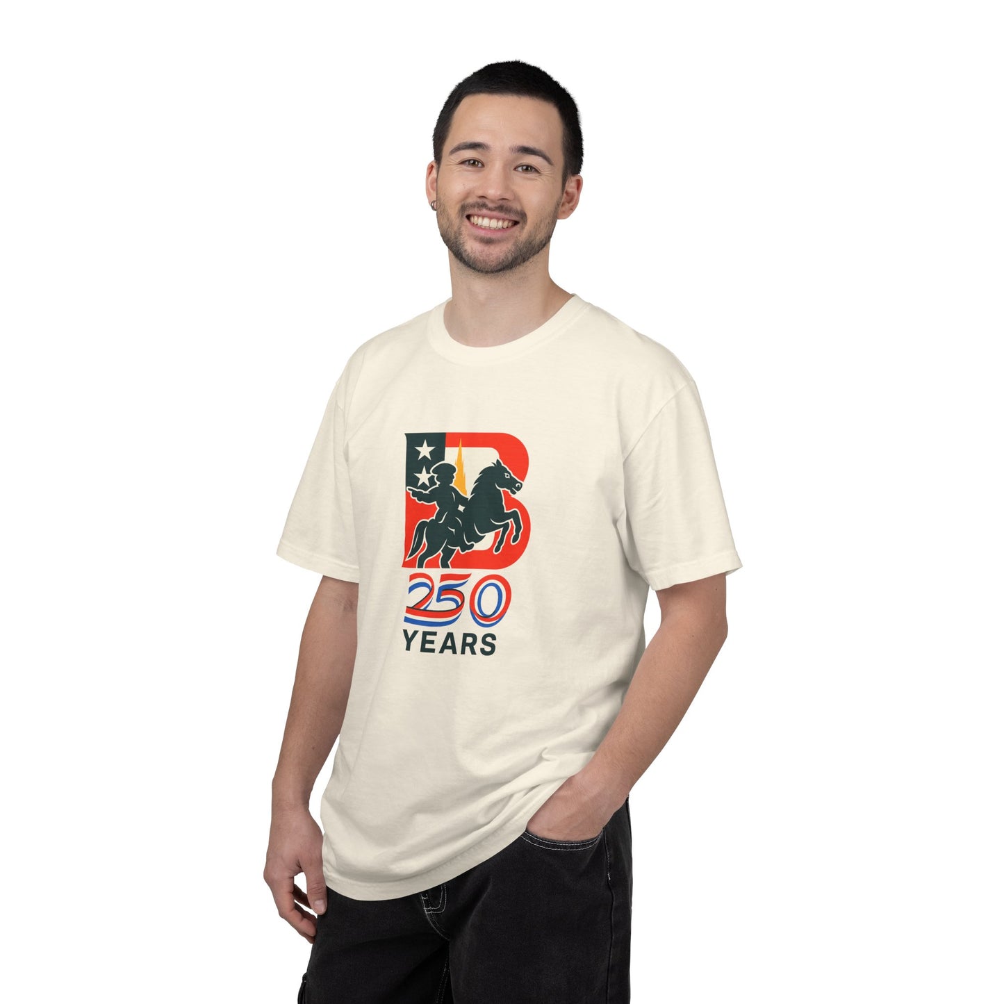 Boston 250 years — Patriotic Rider Graphic Tee