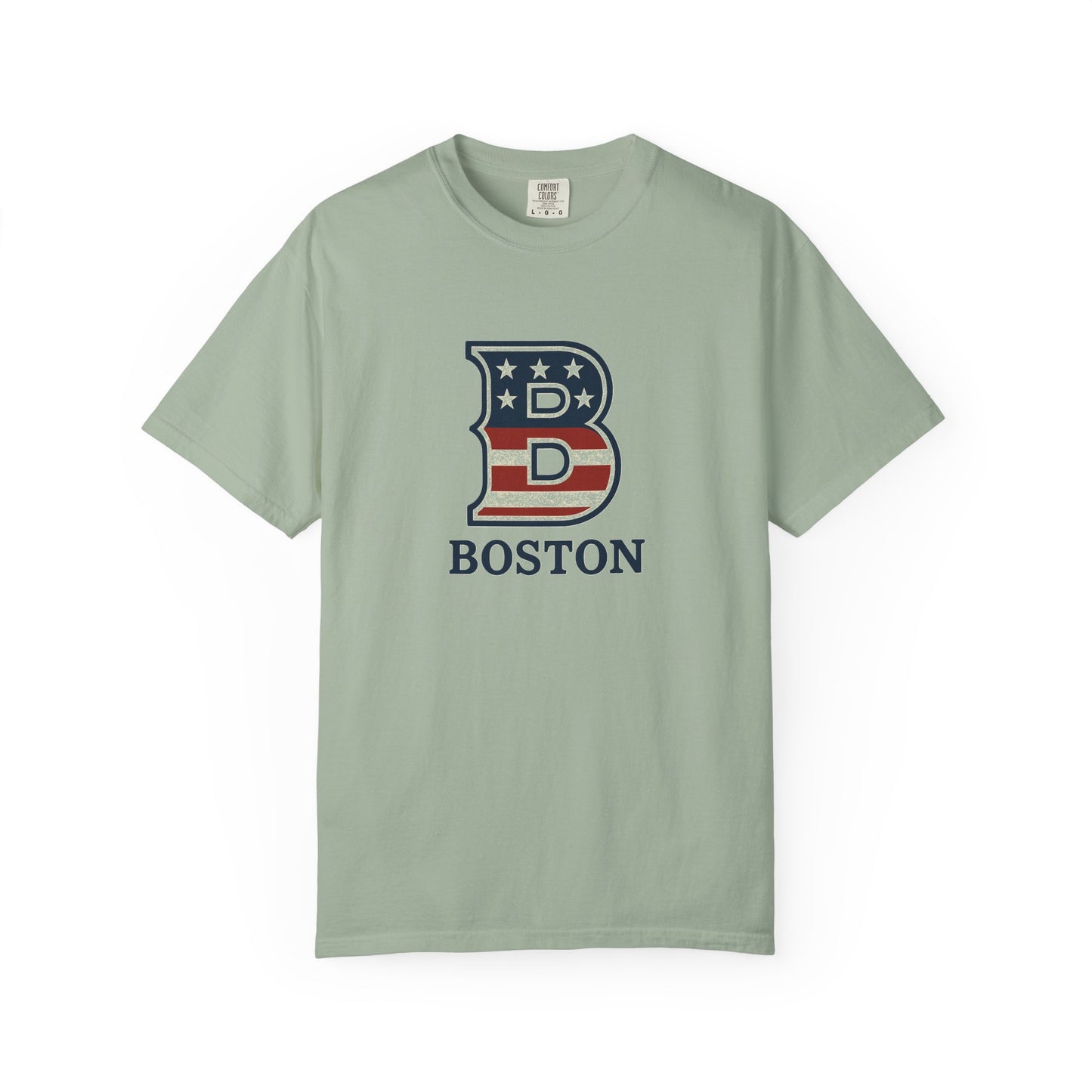 Boston Tee with patriotic theme