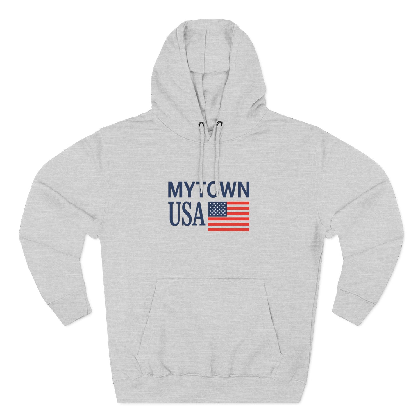 My Town USA Hoodie — Patriotic American Flag Sweatshirt