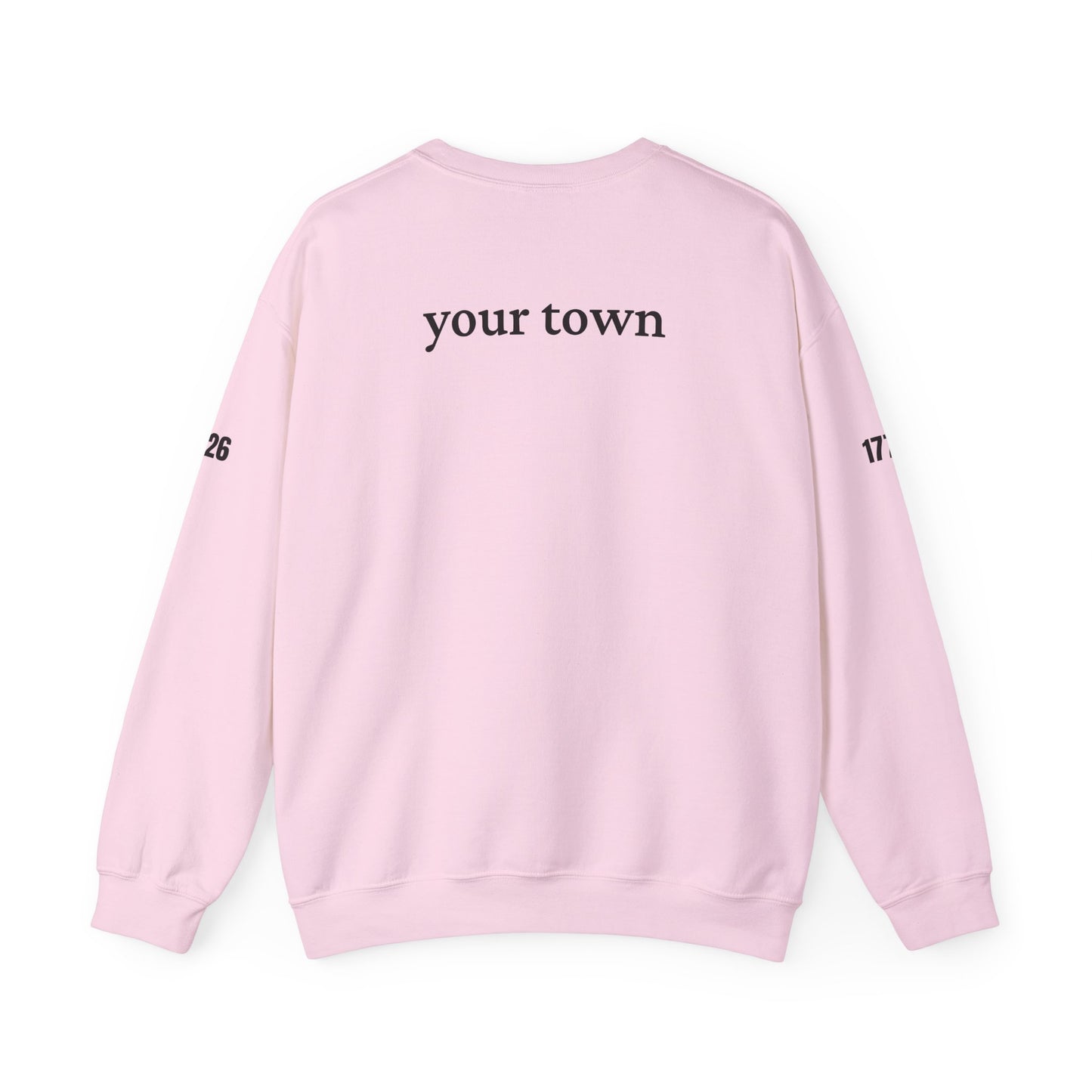 MyTown USA Crewneck Sweatshirt — Personalized Your Town Flag Pullover