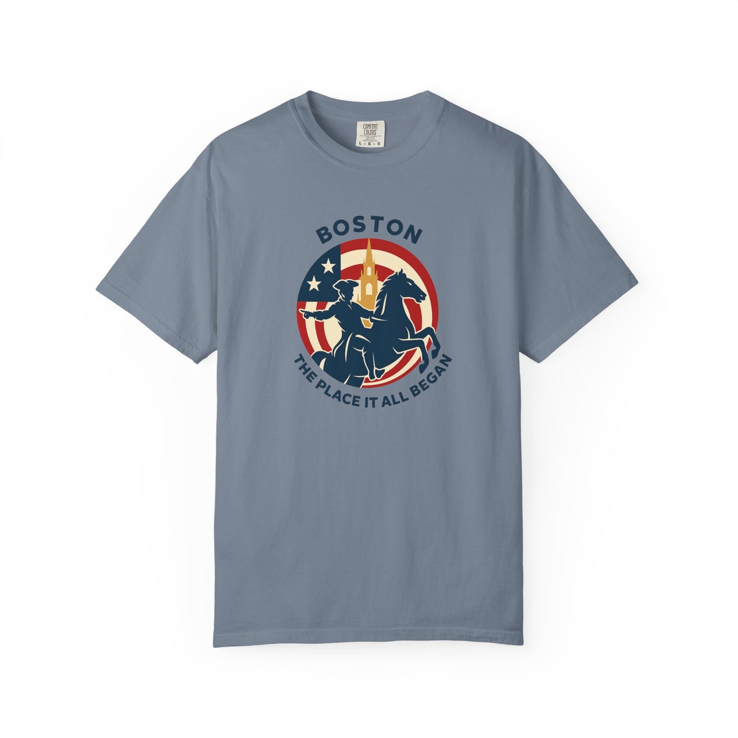 Boston Patriotic T-Shirt — Stylish USA City Tee