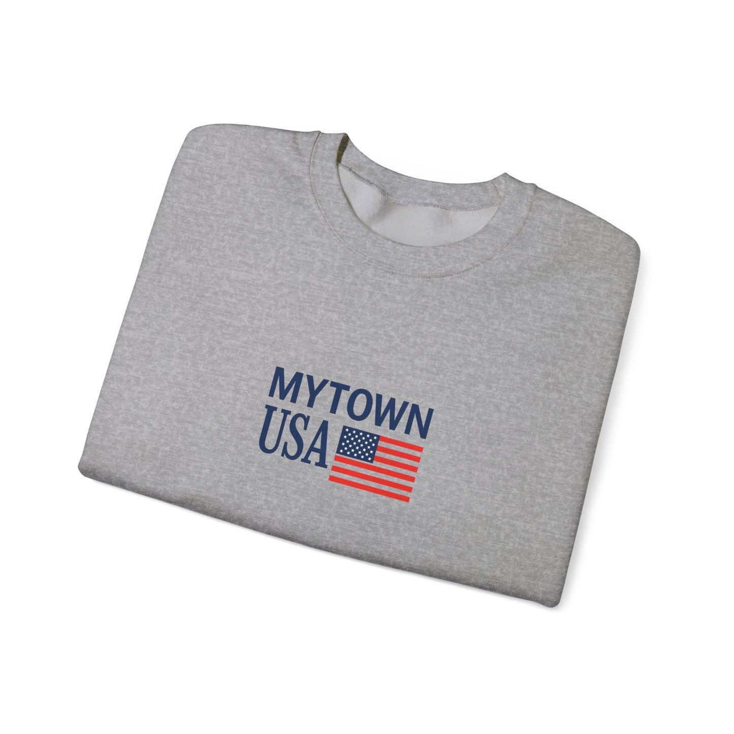 MyTown USA Crewneck Sweatshirt — Personalized Your Town Flag Pullover