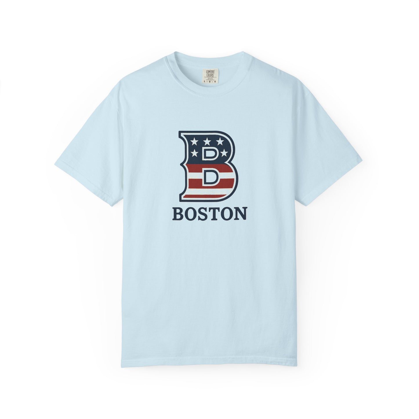 Boston Tee with patriotic theme