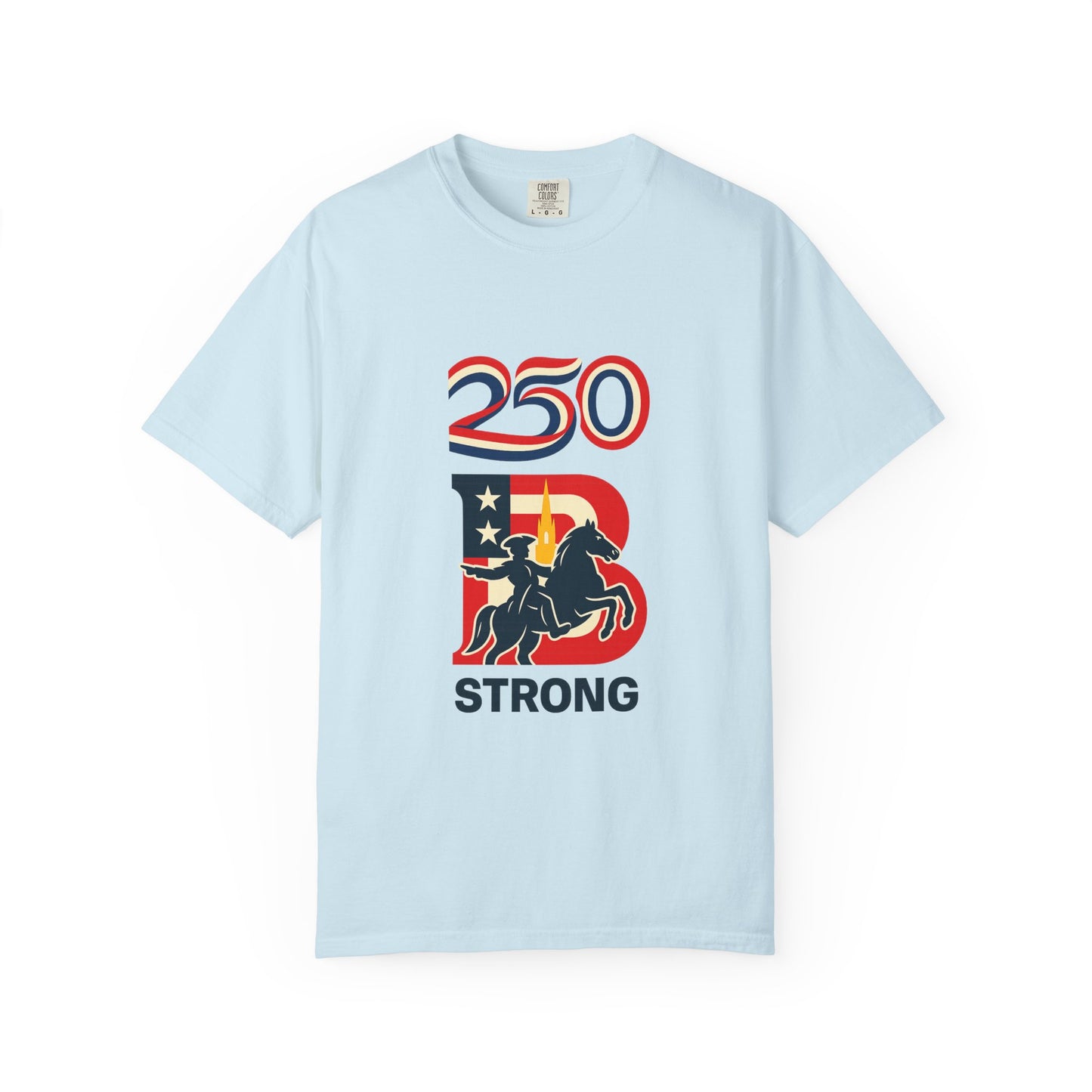 250 Strong T‑Shirt — Patriotic Rider Graphic Tee