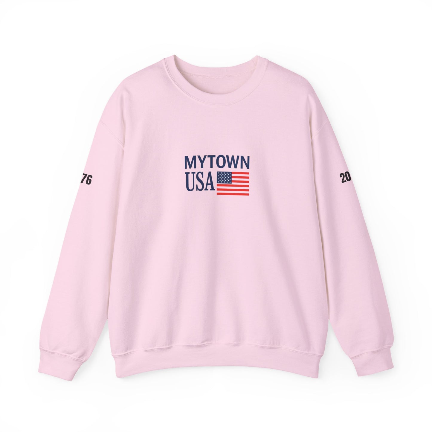 MyTown USA Crewneck Sweatshirt — Personalized Your Town Flag Pullover
