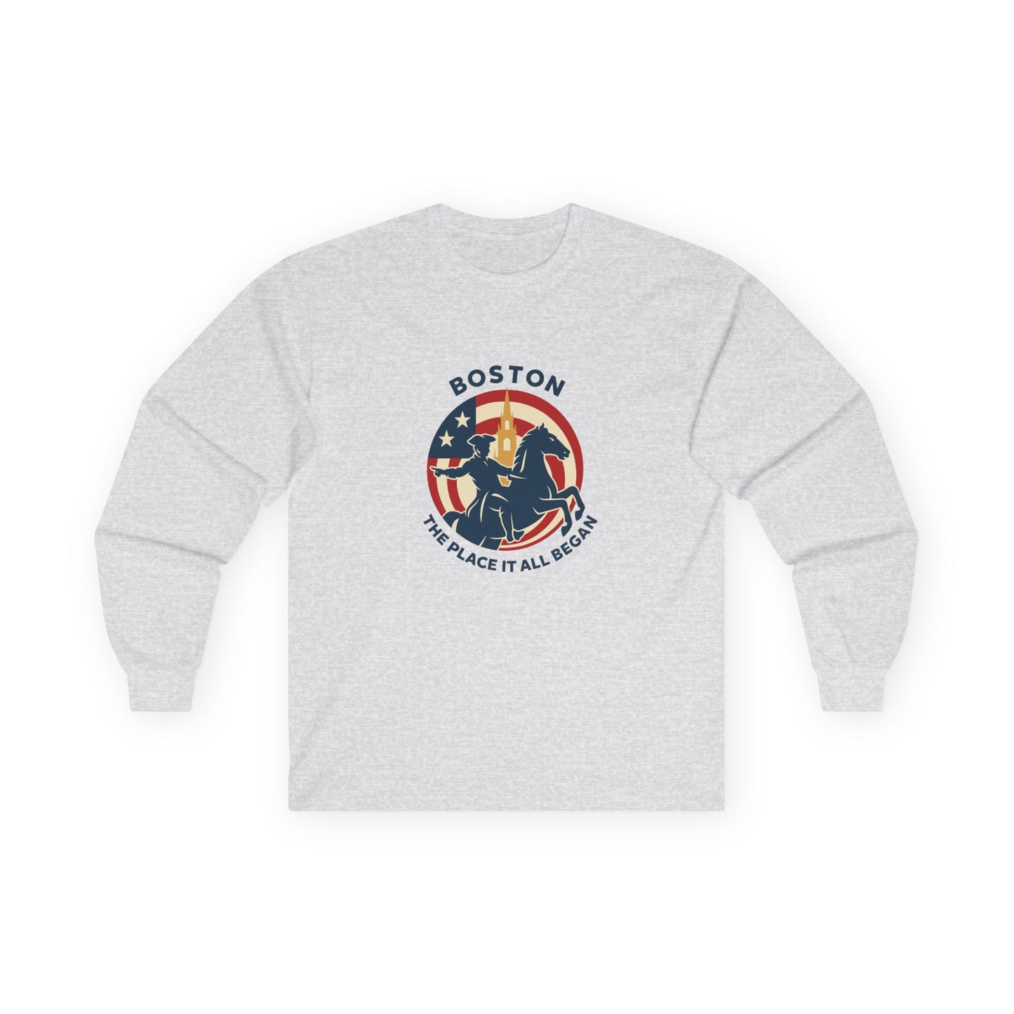 Patriotic Boston Unisex Ultra Cotton Long Sleeve Tee
