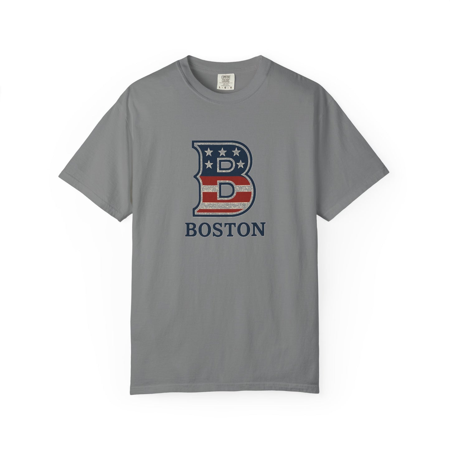 Boston Tee with patriotic theme