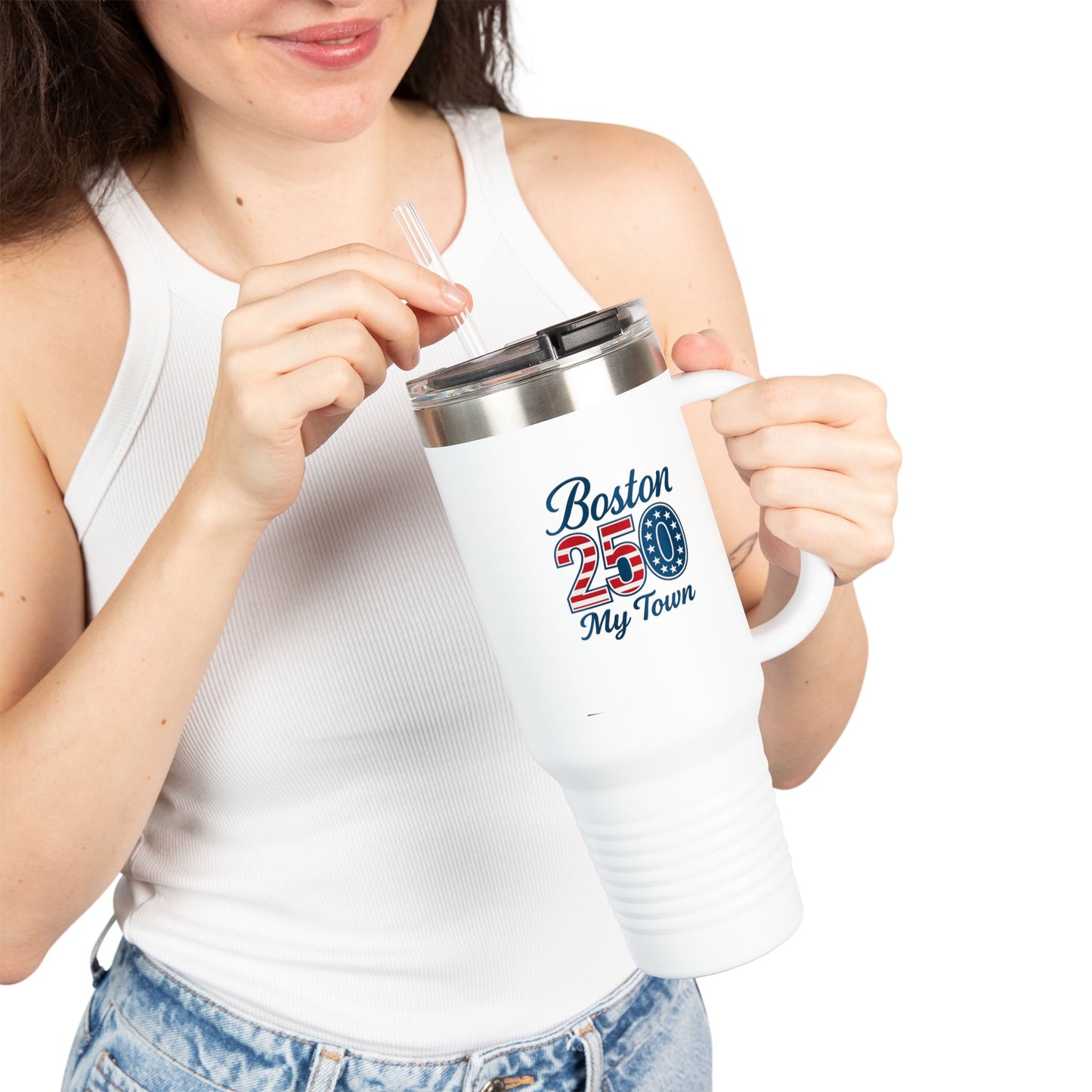 Boston 250 Patriotic 40oz Insulated Travel Mug