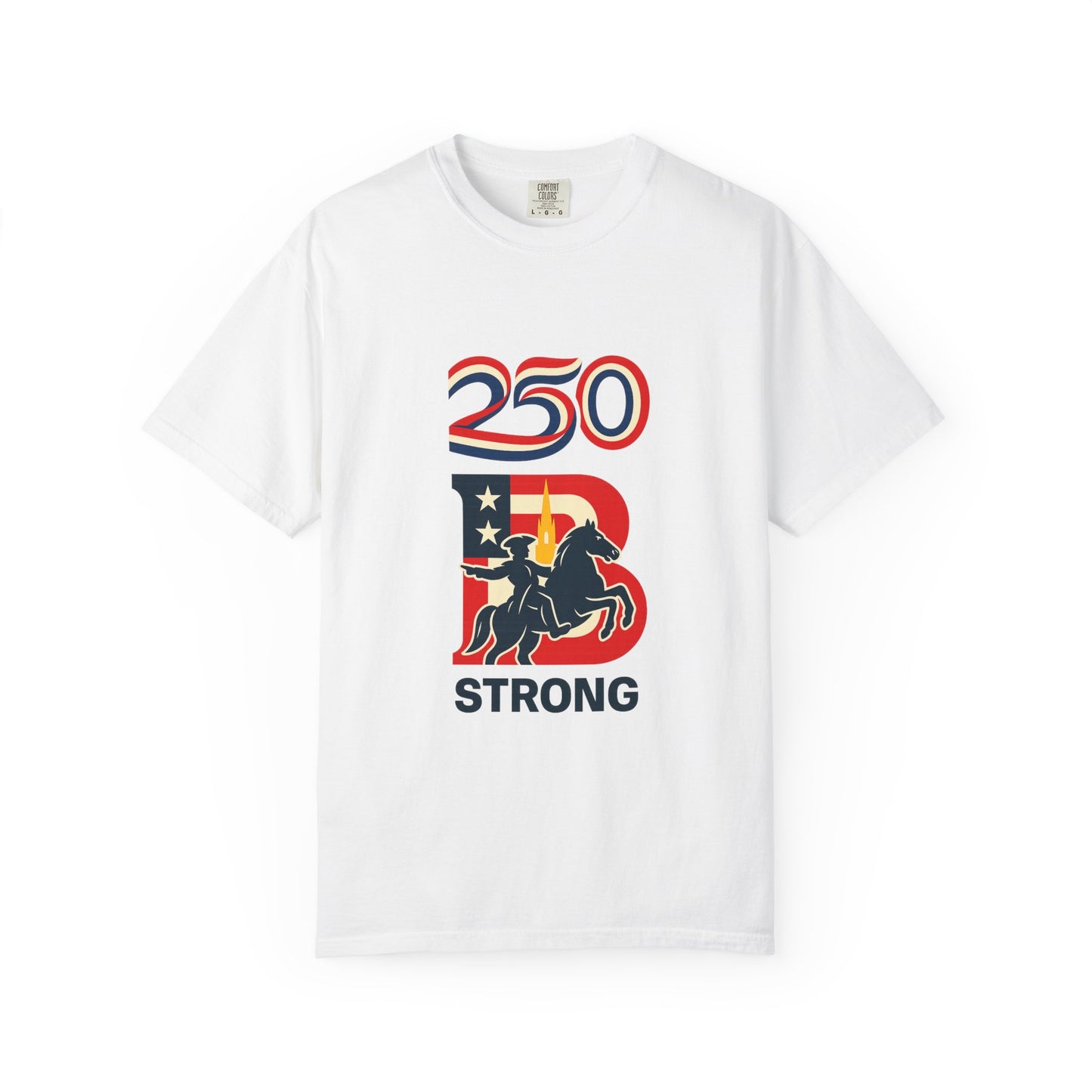 250 Strong T‑Shirt — Patriotic Rider Graphic Tee