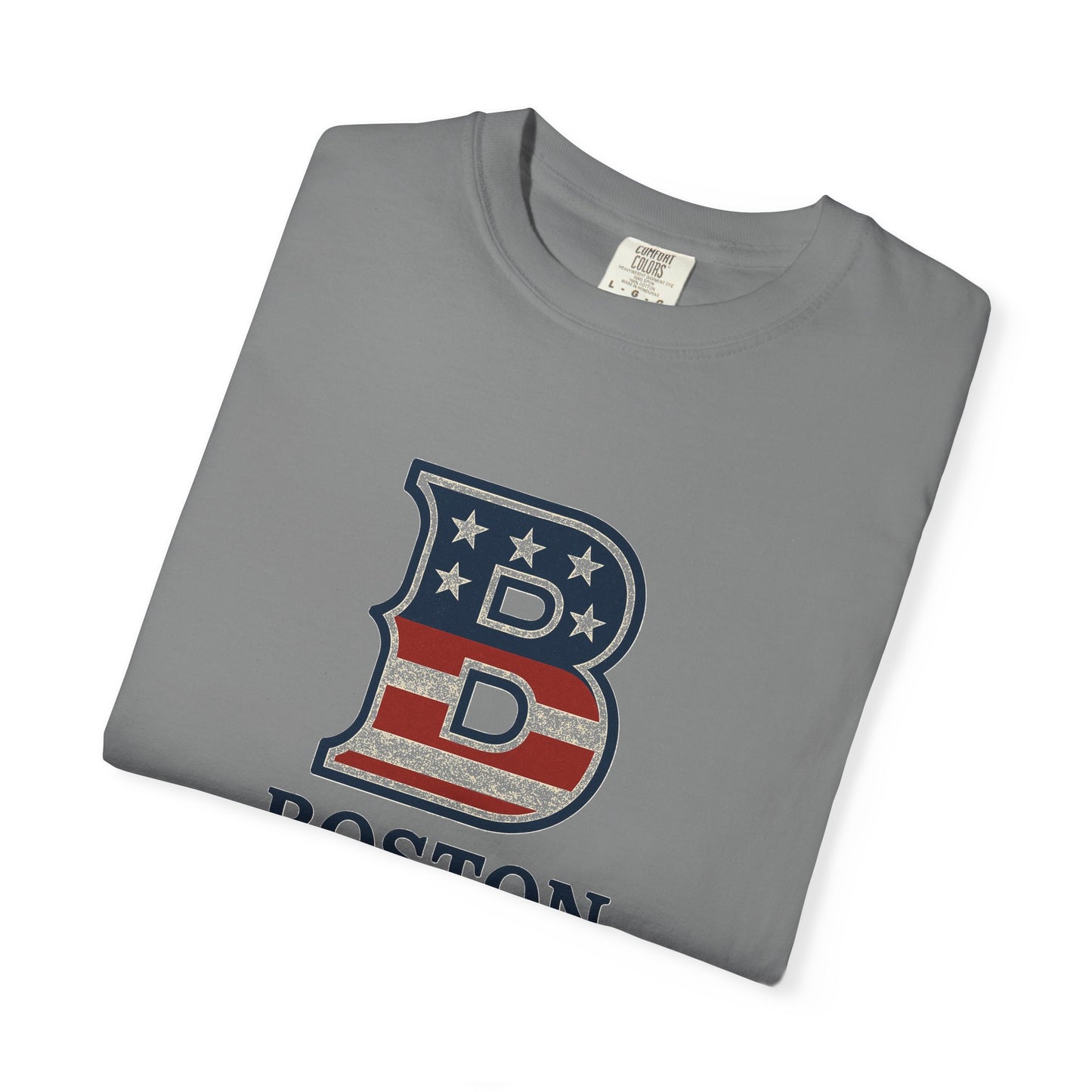 Boston Tee with patriotic theme