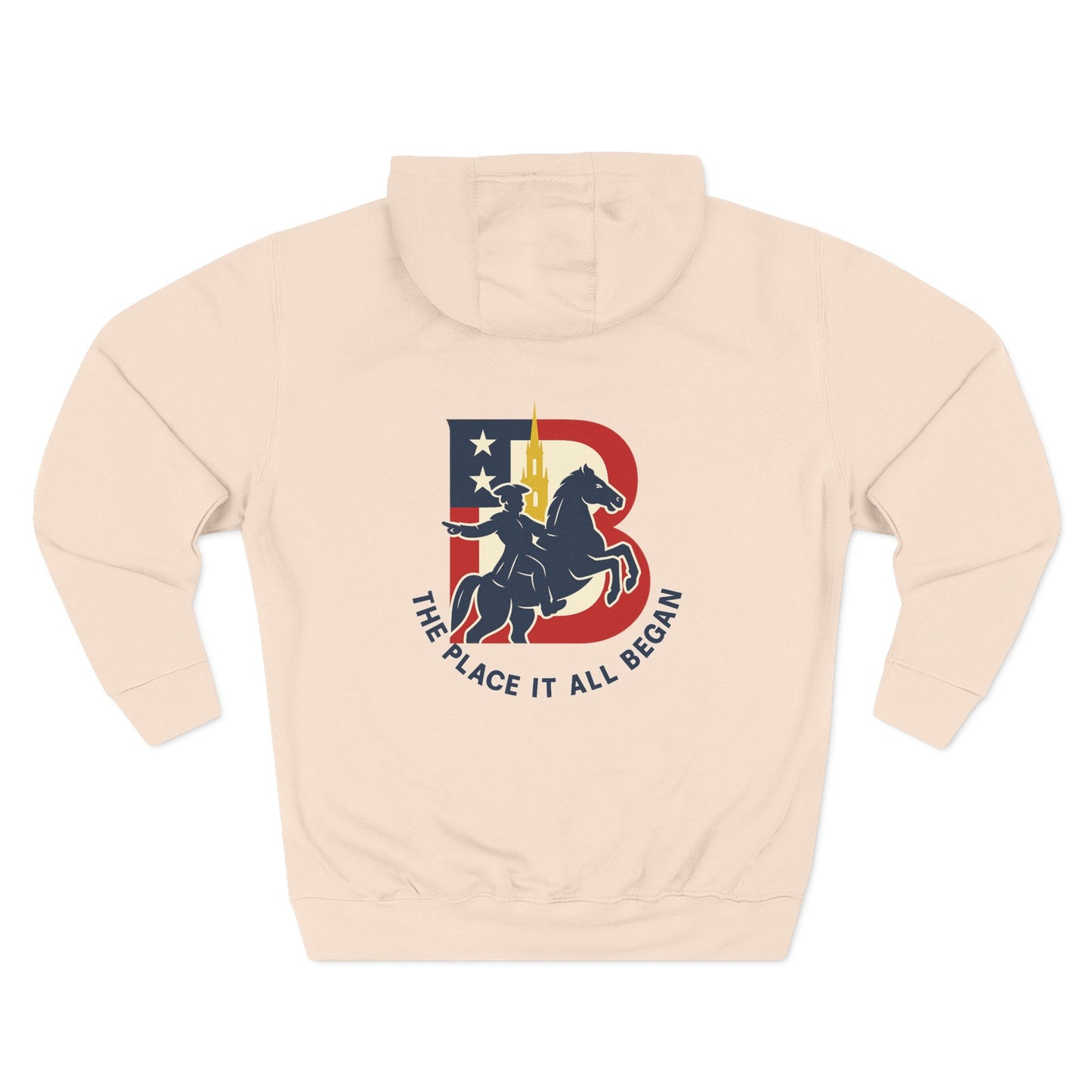 My Town USA Hoodie Boston collection Patriotic American Flag Sweatshirt