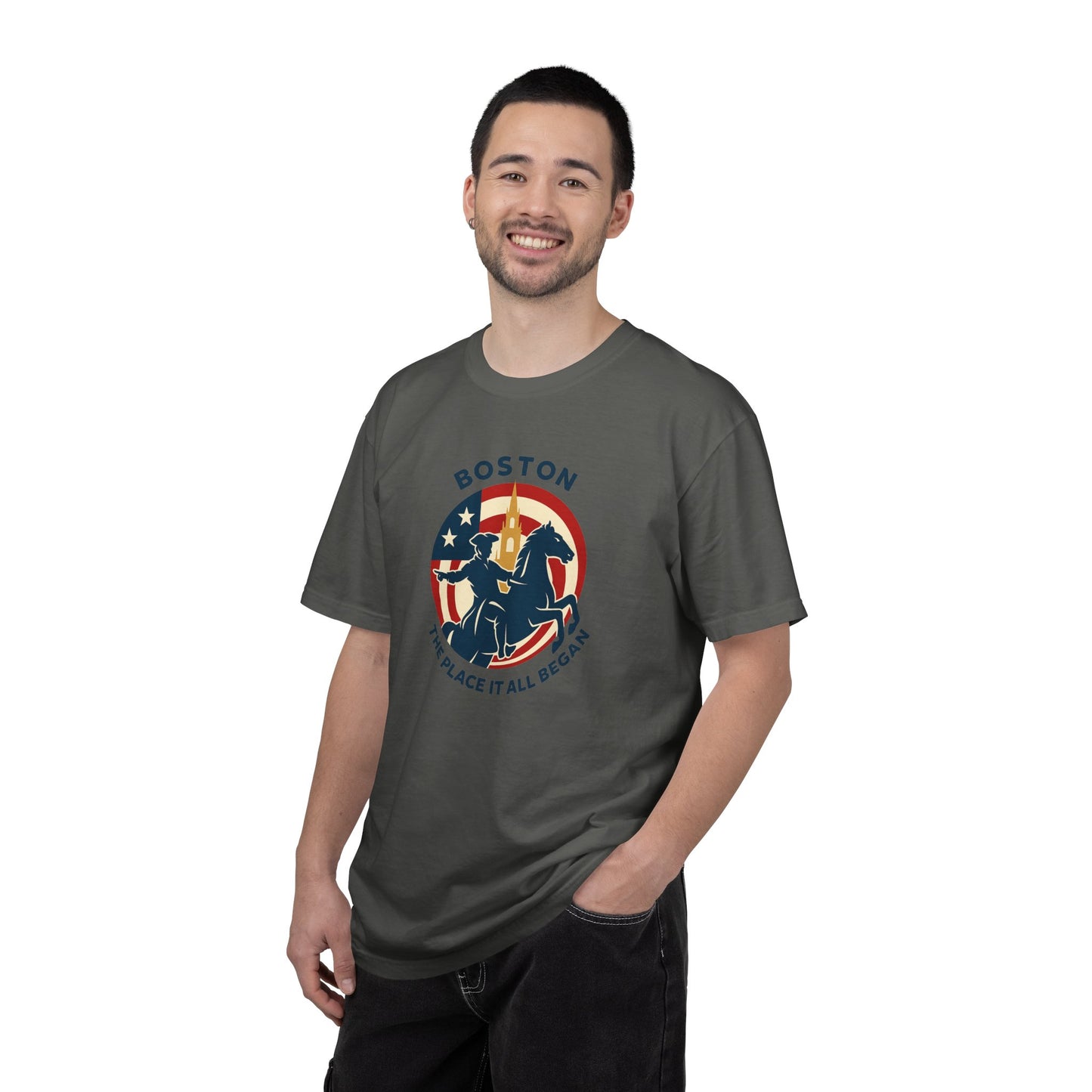 Boston Patriotic T-Shirt — Stylish USA City Tee