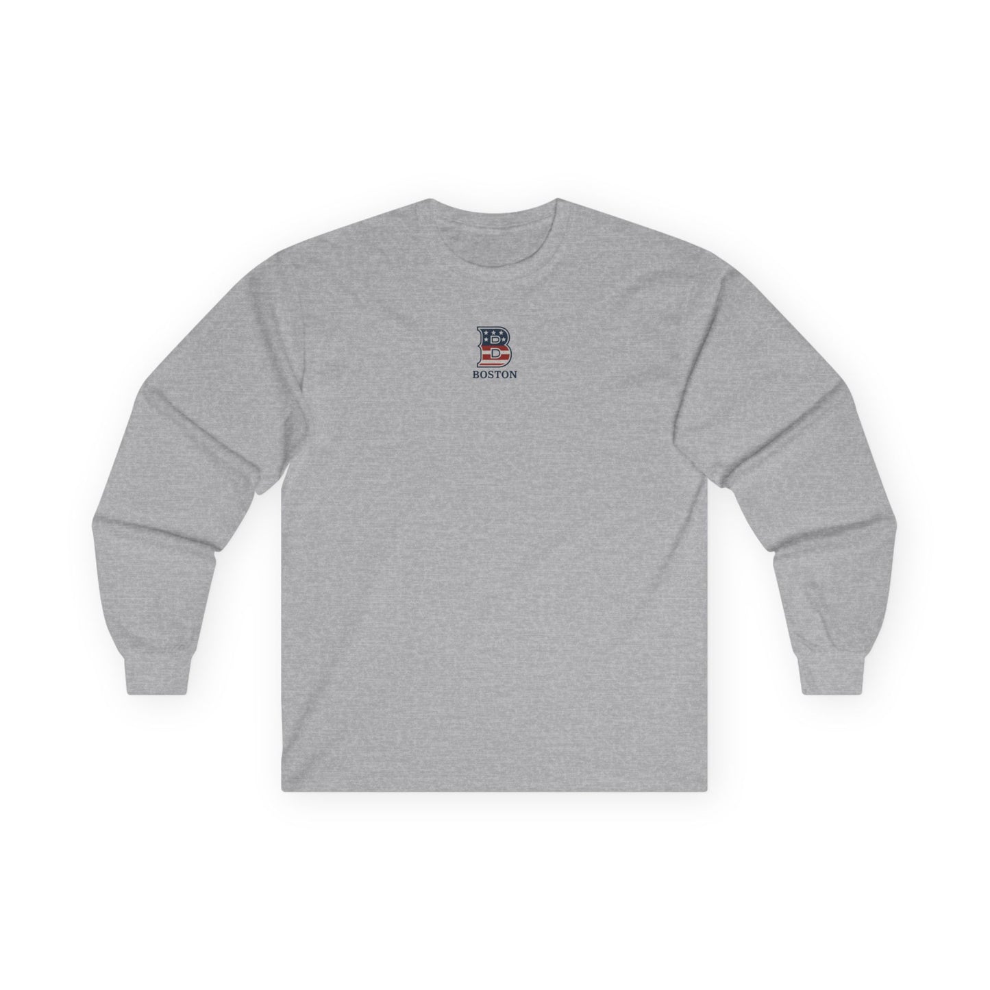 Boston center logo Unisex Ultra Cotton Long Sleeve Tee