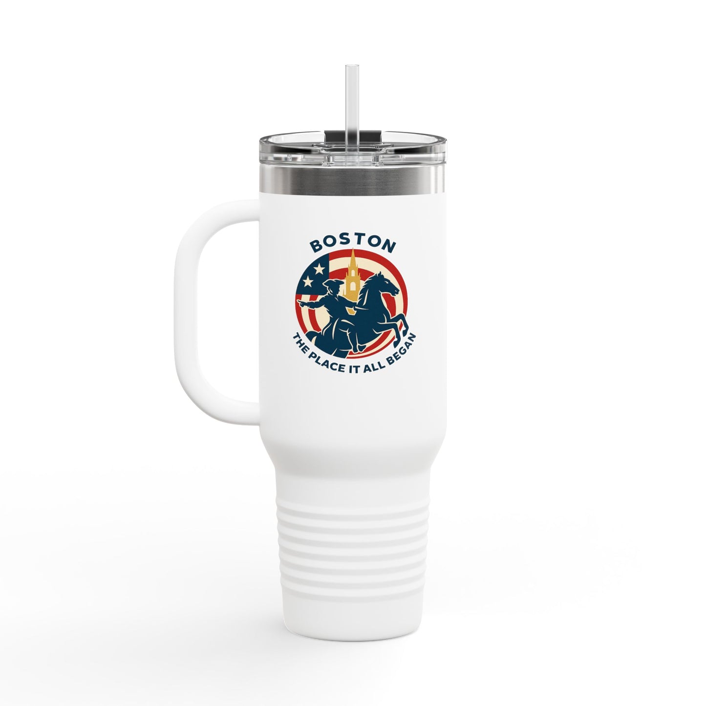 250th American Independence 40oz Insulated Travel Mug — Patriotic Jubilee Tumbler