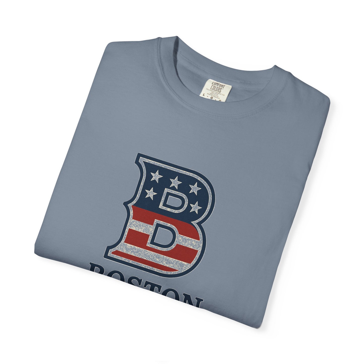 Boston Tee with patriotic theme