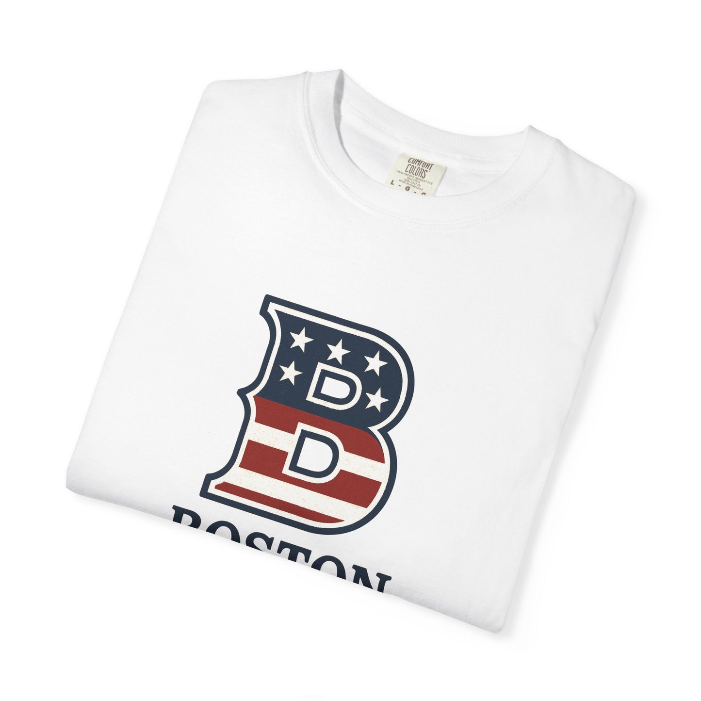Boston Tee with patriotic theme