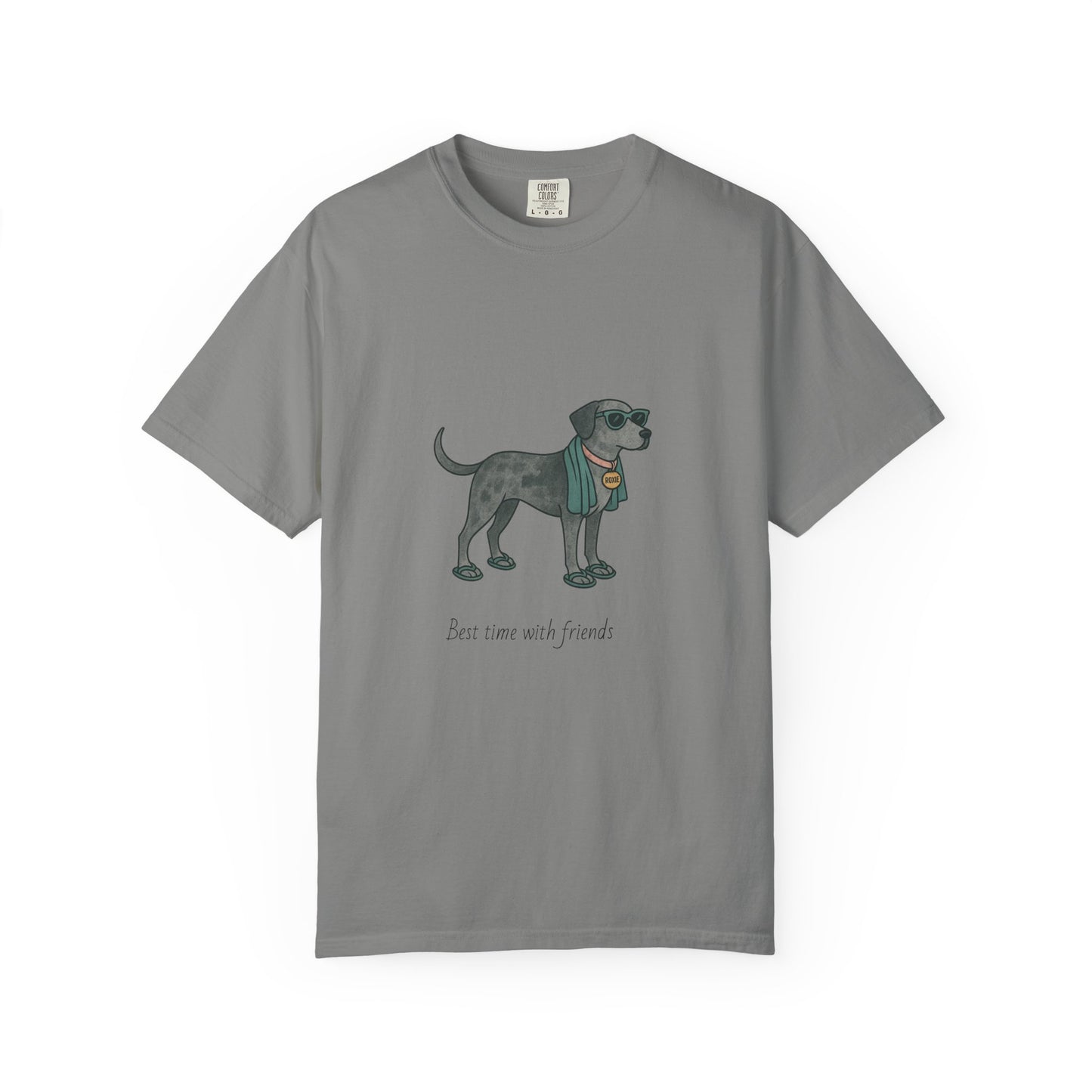 Dog Heading to the Beach T-Shirt — Whimsical Friendly Dog Beach Tee