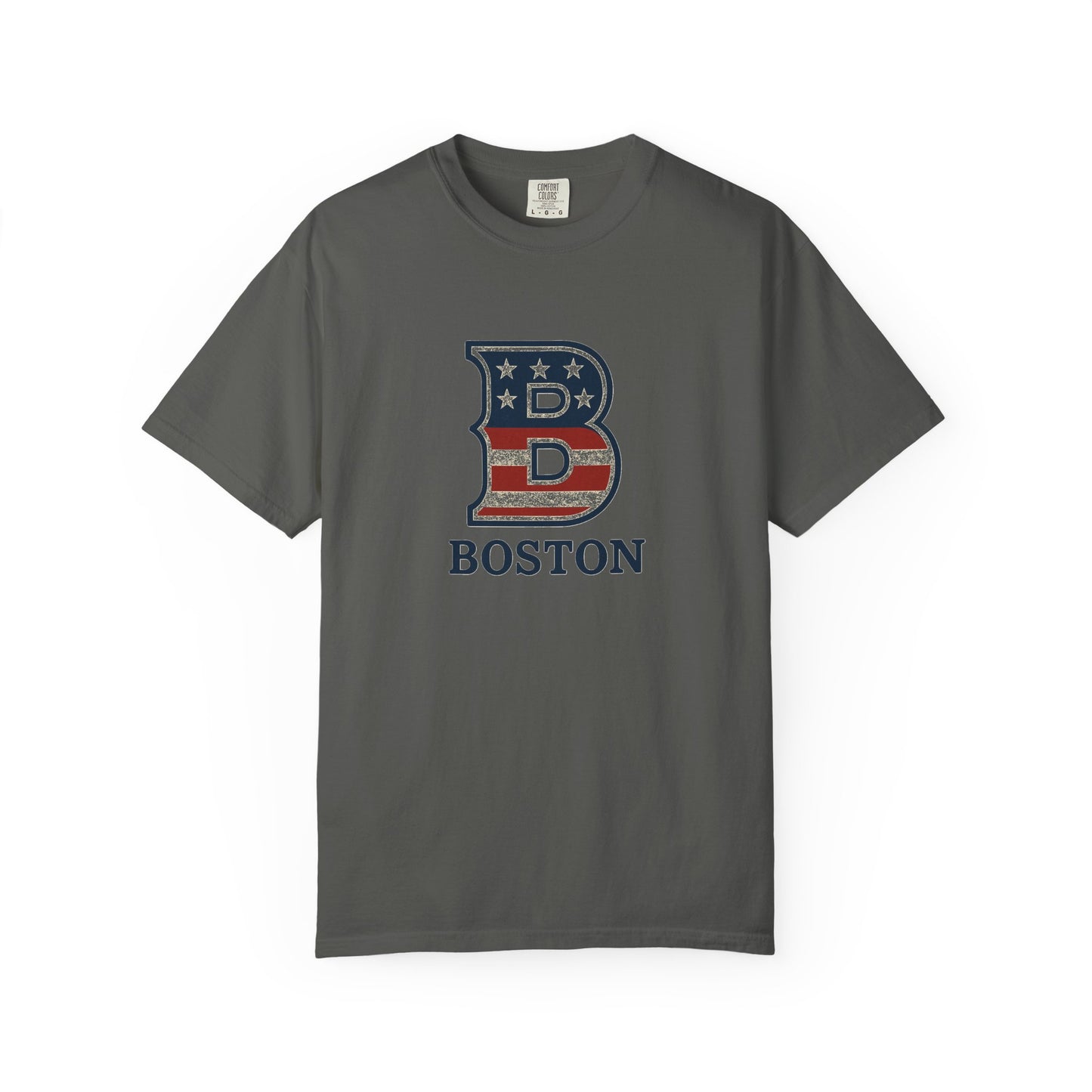 Boston Tee with patriotic theme