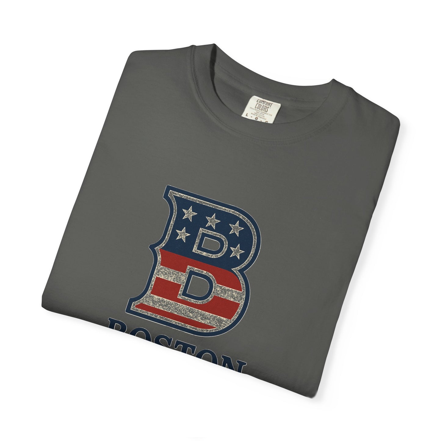 Boston Tee with patriotic theme