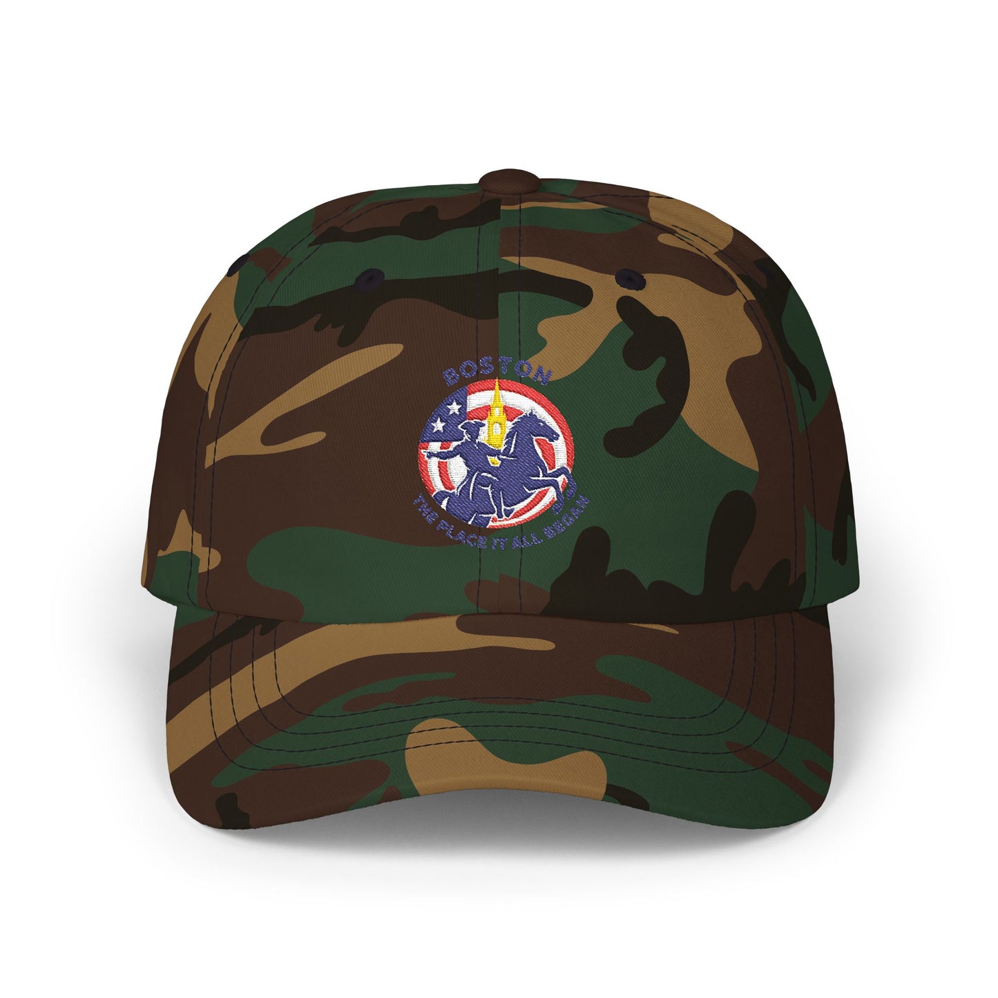Boston Bean Town Patriotic Dad Cap