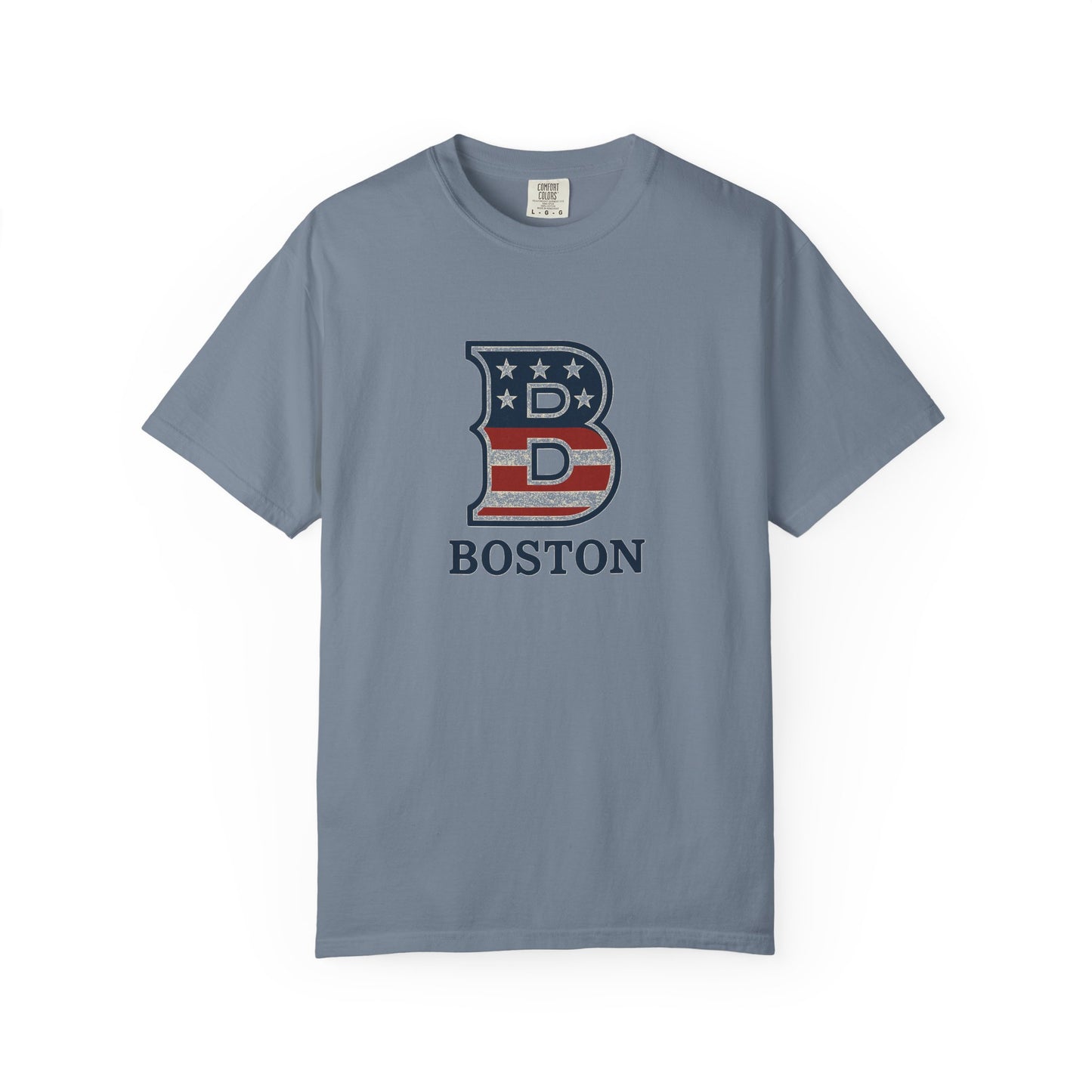 Boston Tee with patriotic theme