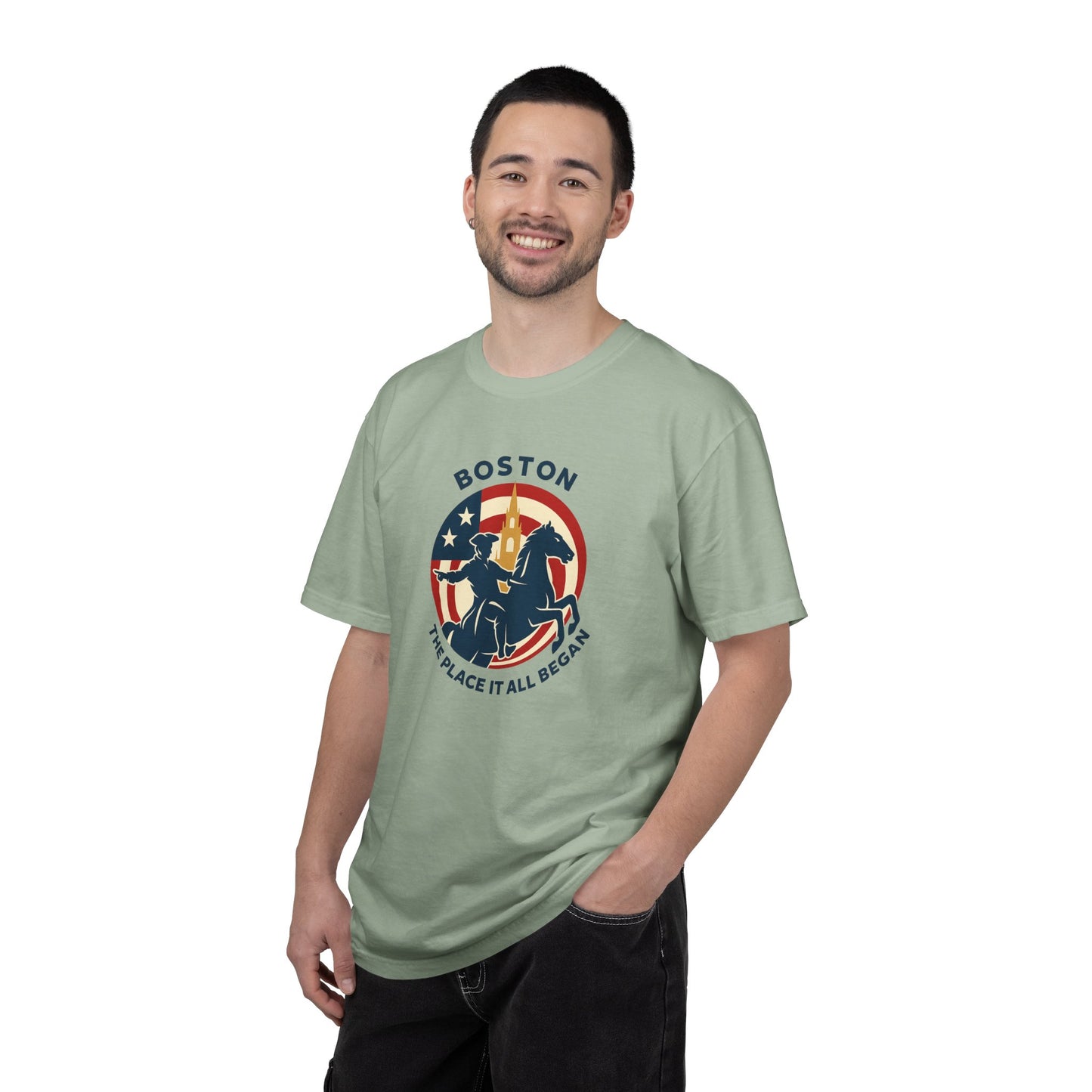 Boston Patriotic T-Shirt — Stylish USA City Tee
