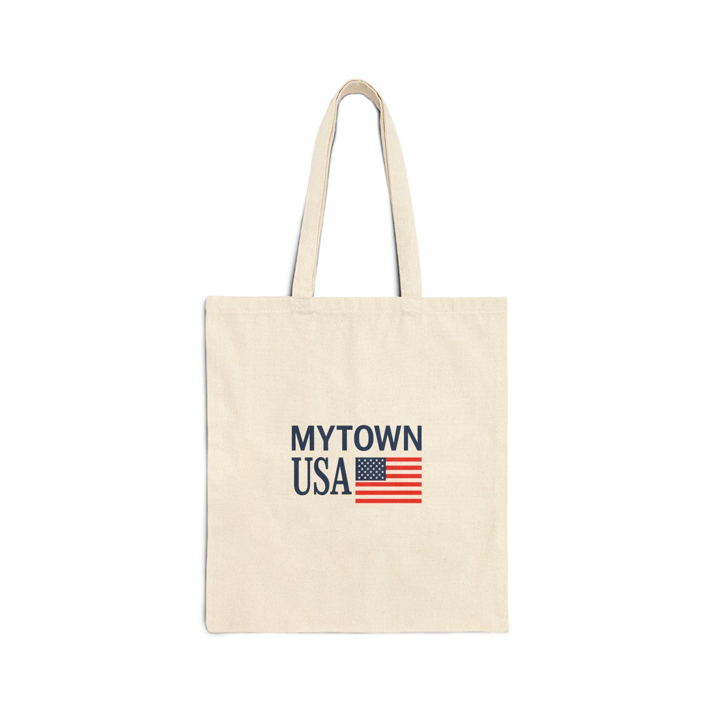 Patriotic Cotton Canvas Tote Bag