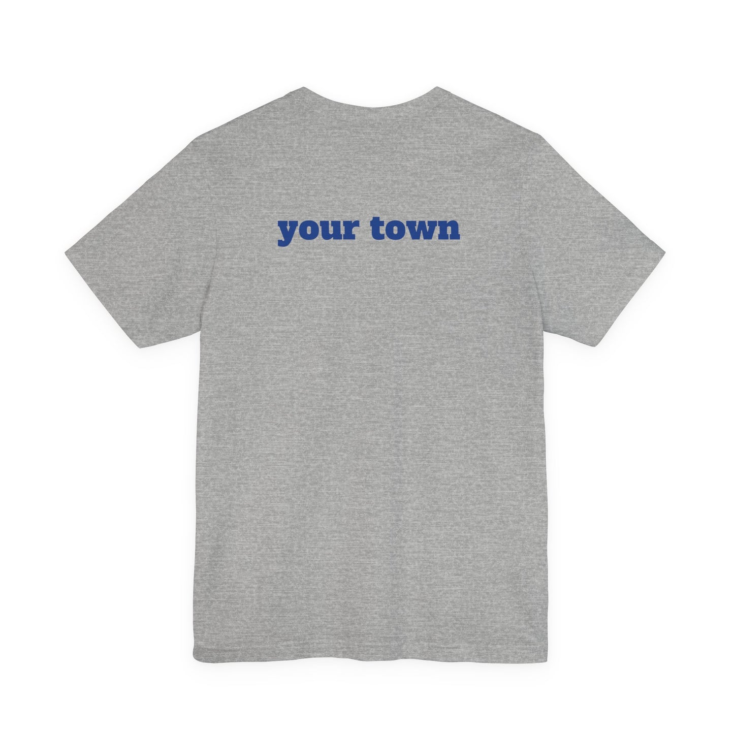 Personalized Mytown Unisex Tee - Custom Town T-Shirt for Travelers, Gifts, Casual Wear, Souvenirs, Family Reunions, Local Pride