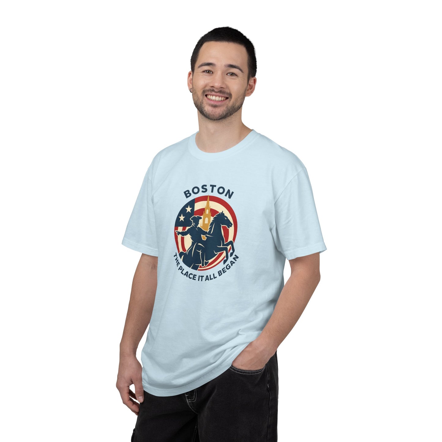 Boston Patriotic T-Shirt — Stylish USA City Tee
