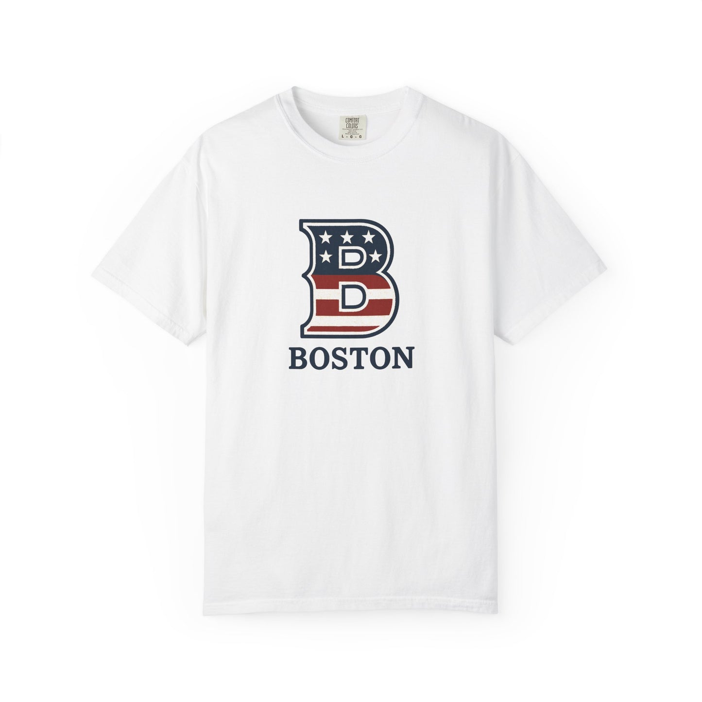 Boston Tee with patriotic theme