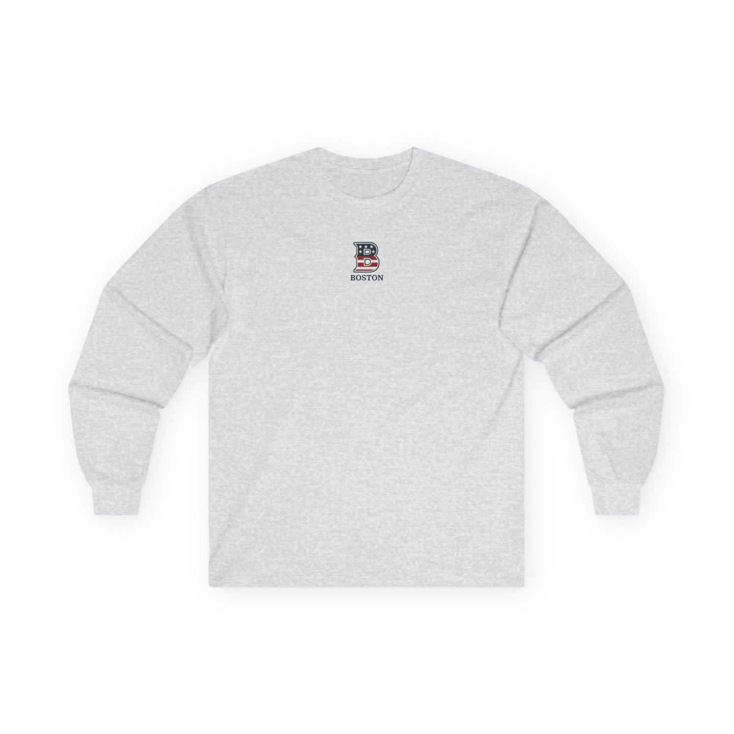 Boston center logo Unisex Ultra Cotton Long Sleeve Tee