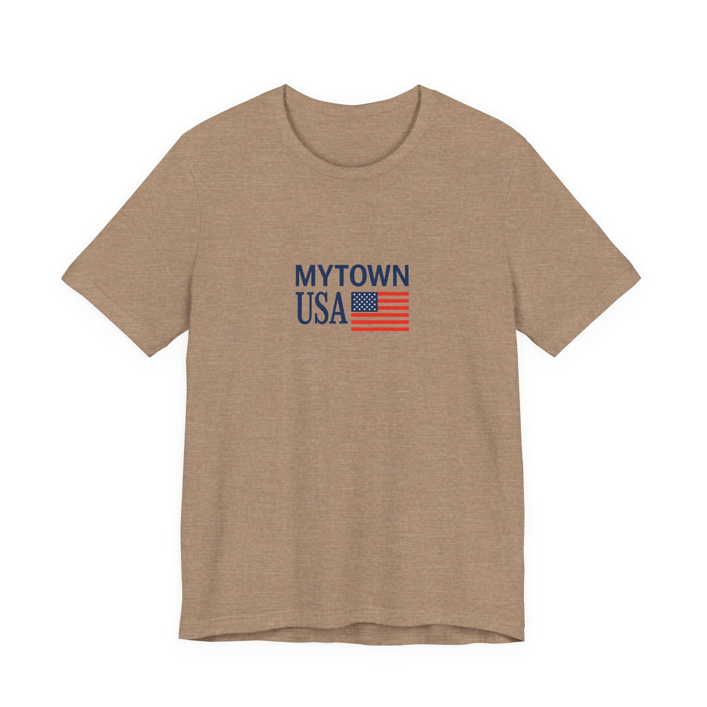 Personalized Mytown Unisex Tee - Custom Town T-Shirt for Travelers, Gifts, Casual Wear, Souvenirs, Family Reunions, Local Pride